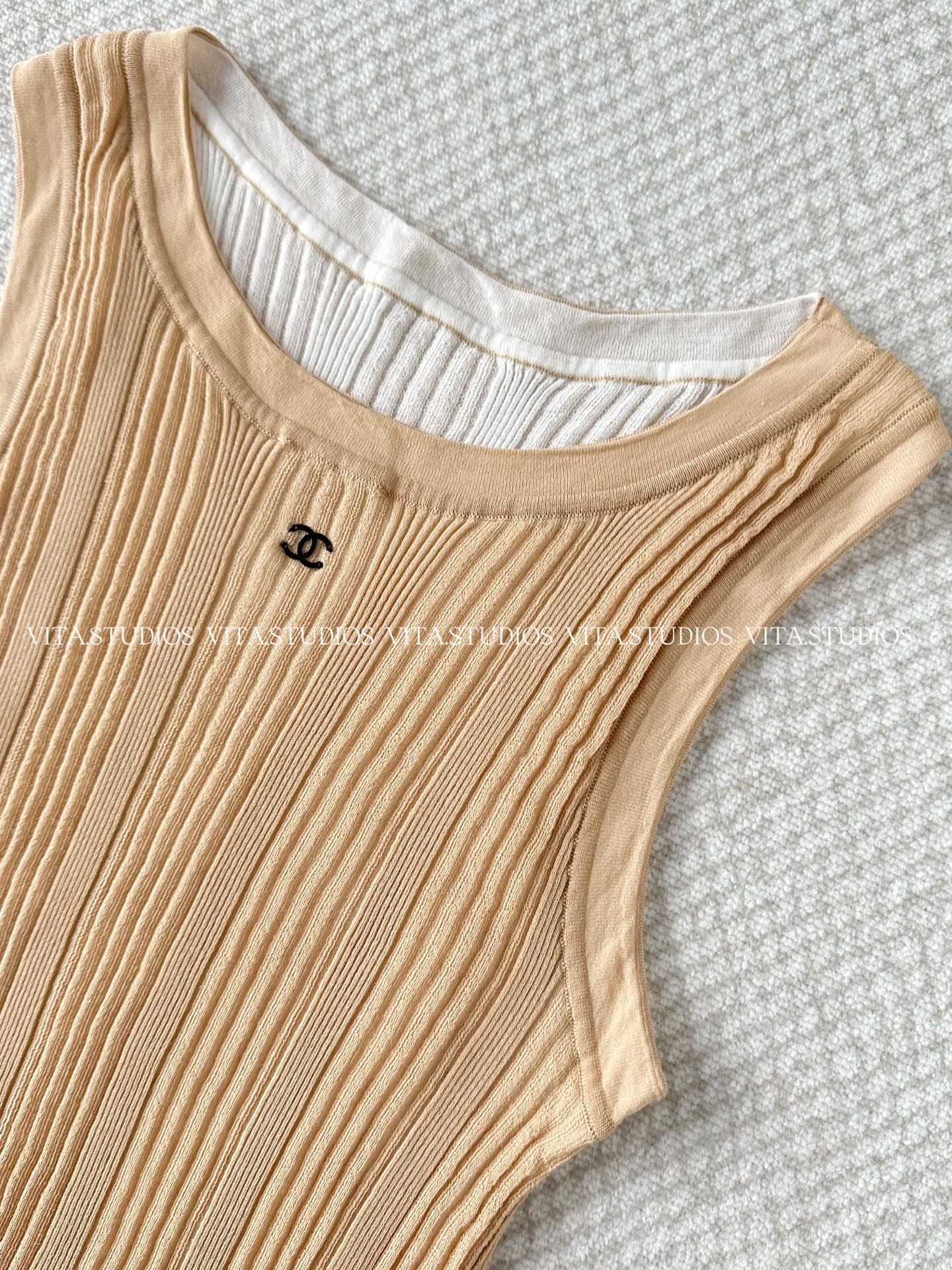 Chanel 2026 Vest Shirt Brown Cotton 634555
