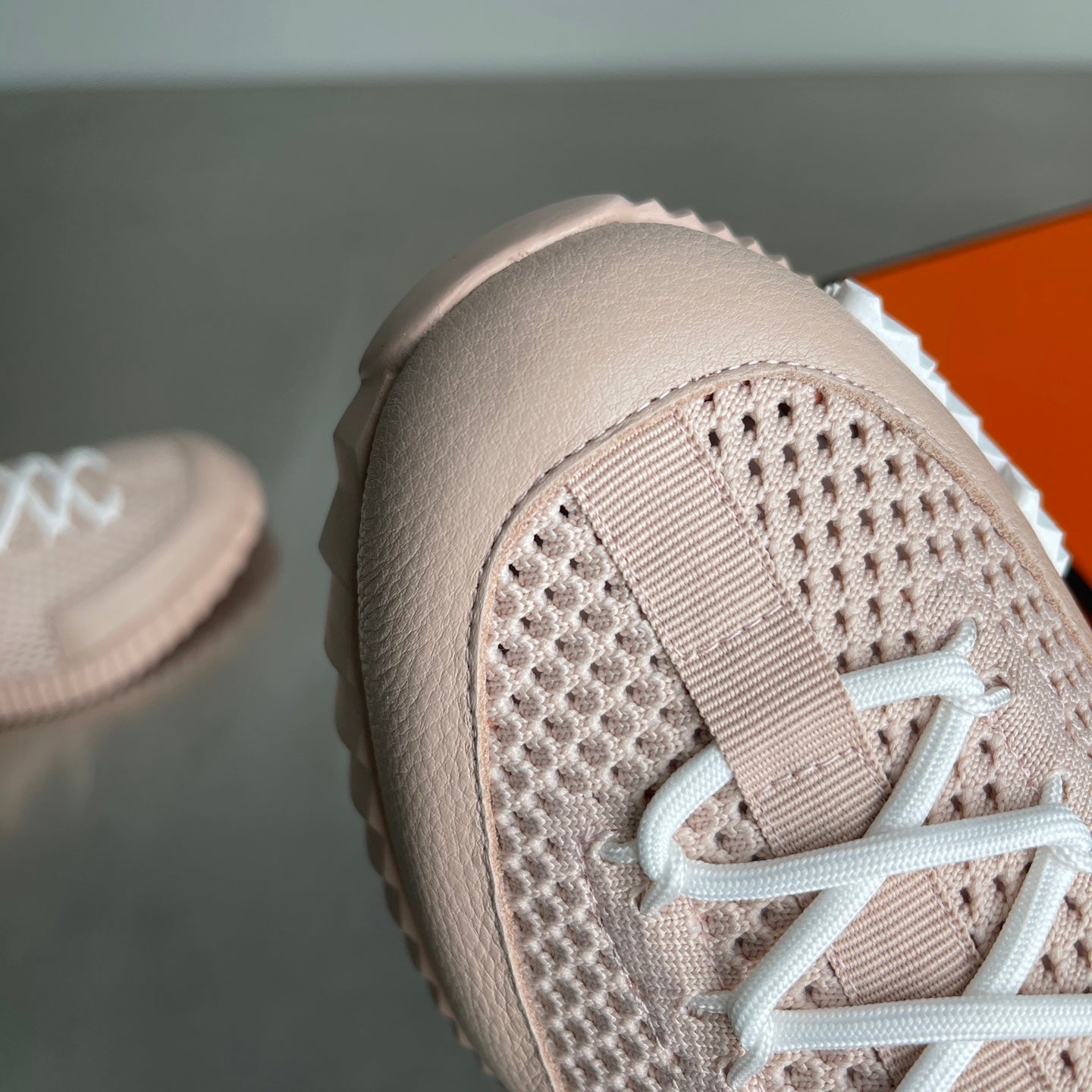 HM Men's 25 Lift Sneaker Pink Mesh Calfskin 703766