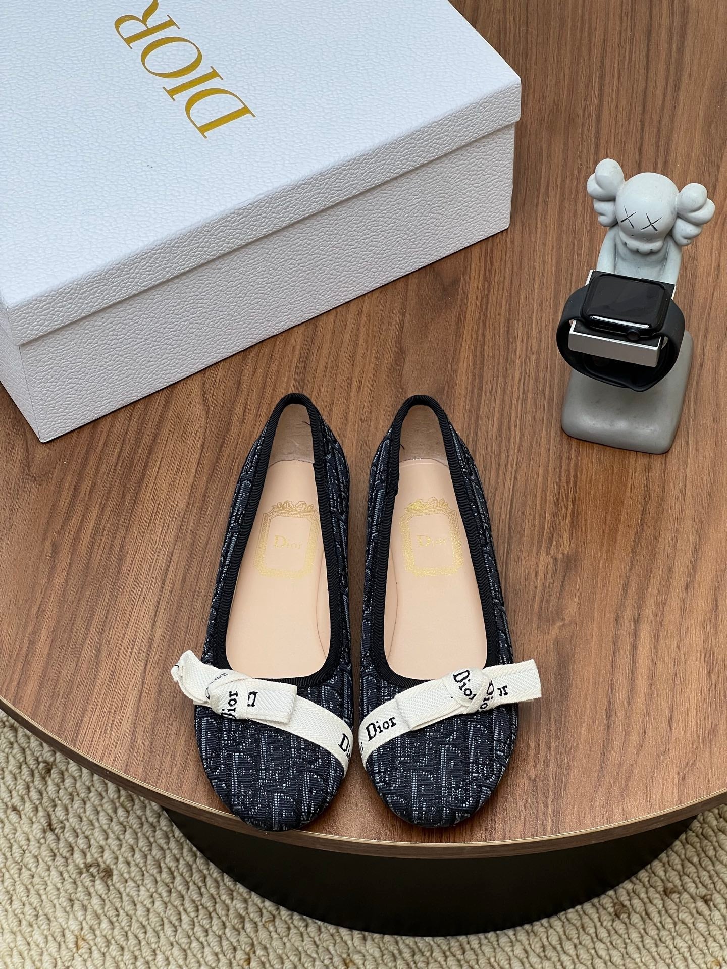 Dior 2026 Oblique Pattern Ballet Flat Fabric Cowhide 846593