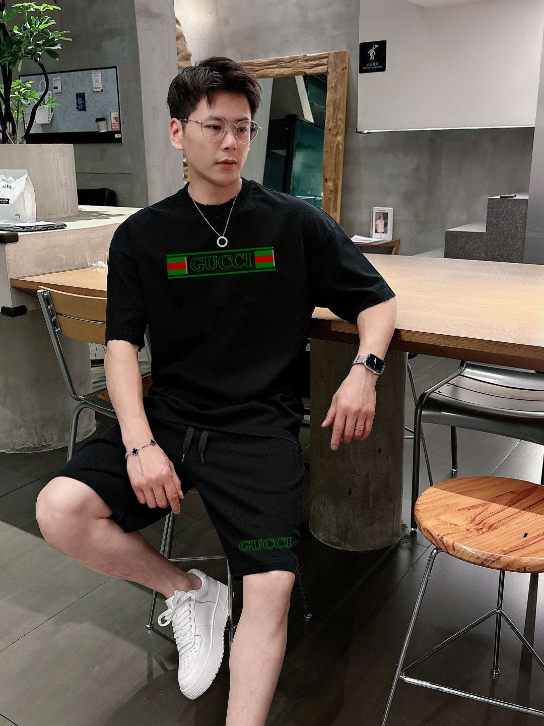 GC 2026 Men Set Black Pure Cotton 645316
