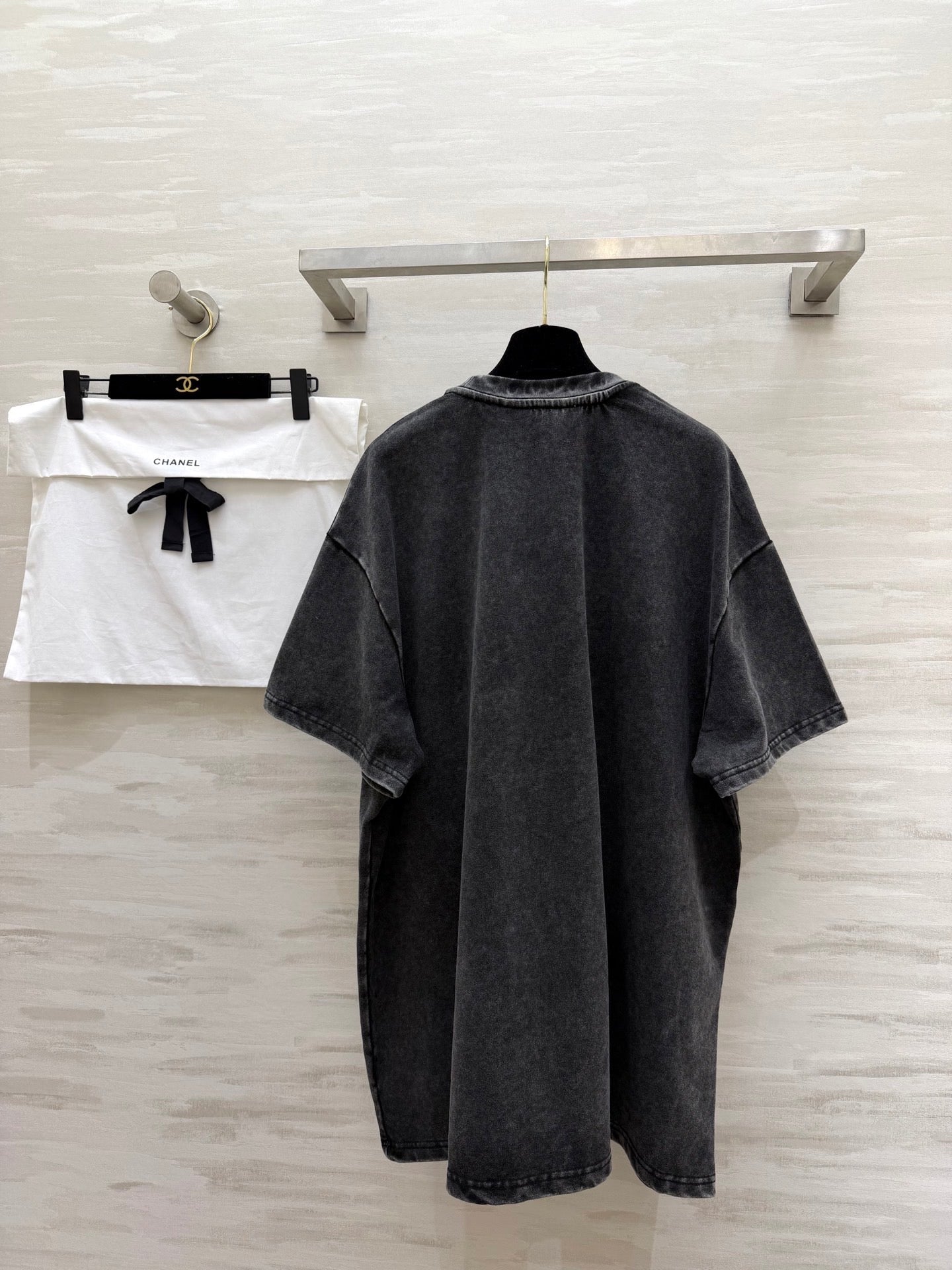 Chanel 2026 Washed T-Shirt Black Cotton 358608