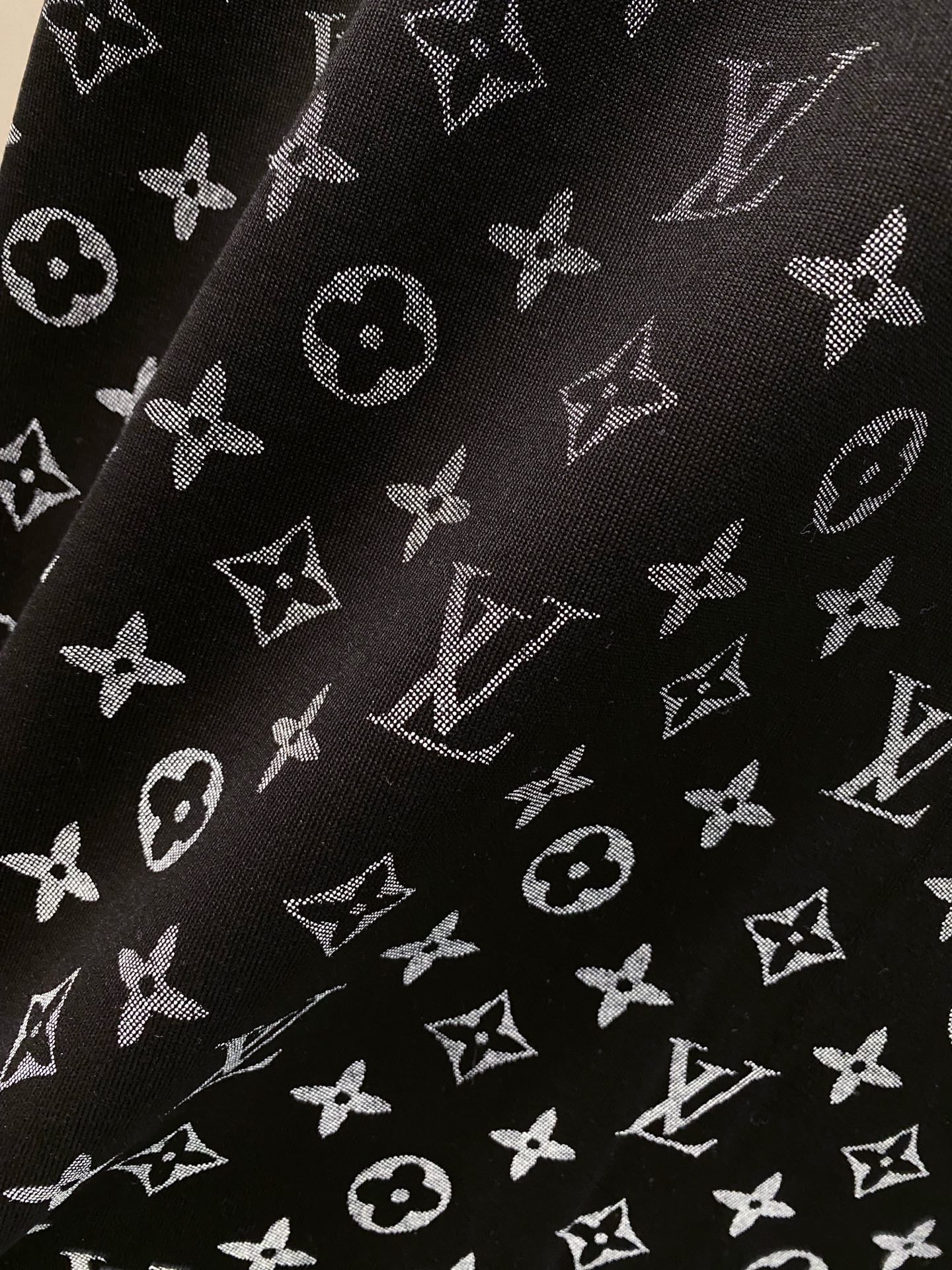 LV MONOGRAM T-SHIRT BLACK COTTON 238824