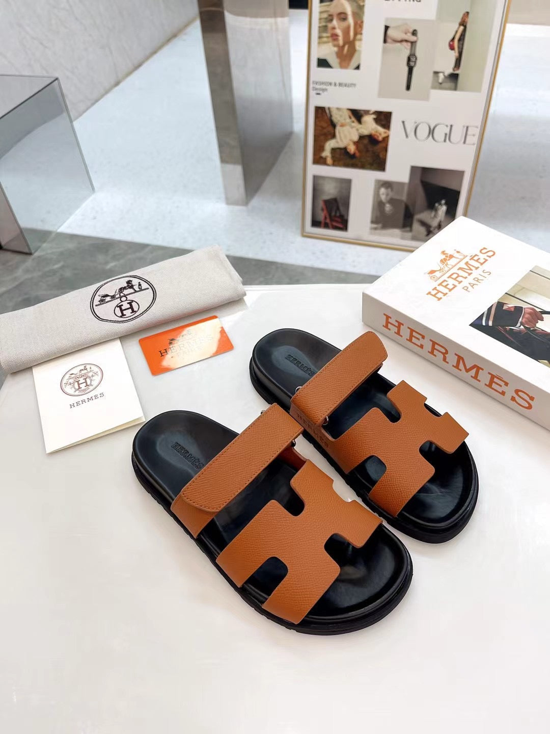 HM 2025 Chypre Sandals Brown Chocolate Cowhide 294376