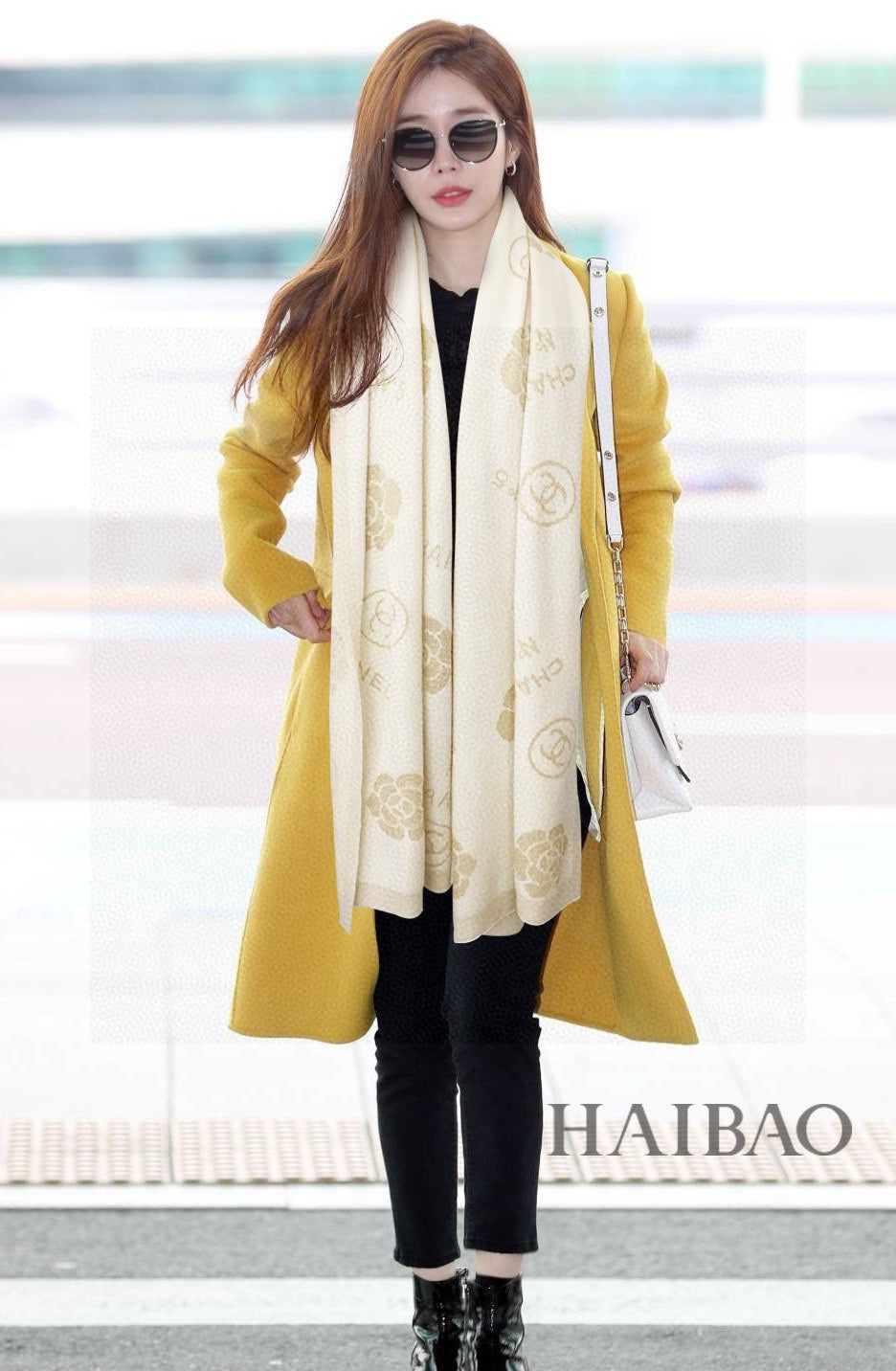 CC Scarf 195 CM In White Cashmere 407295