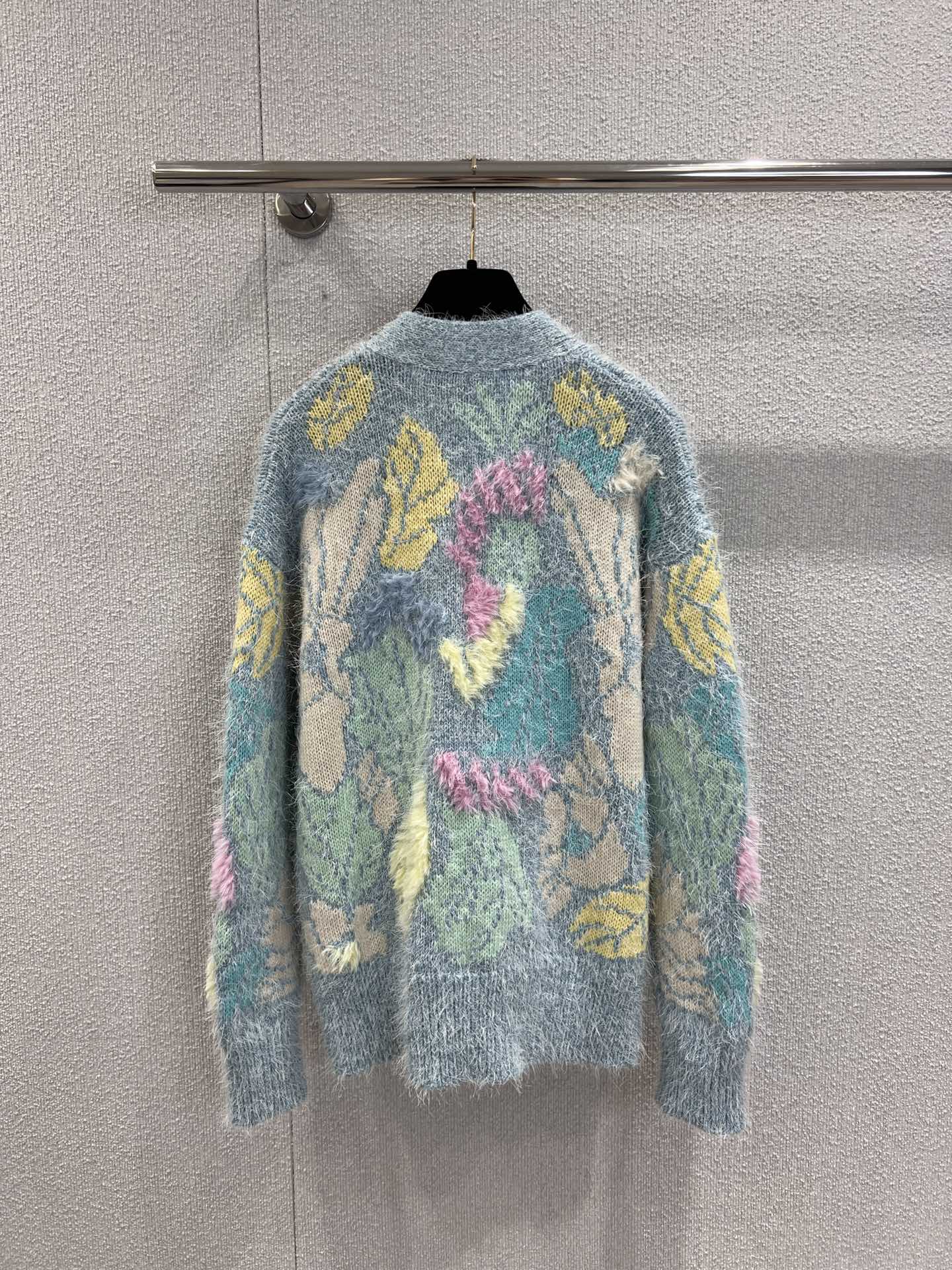 CC Cardigan Multicolor Wool Silk Cashmere