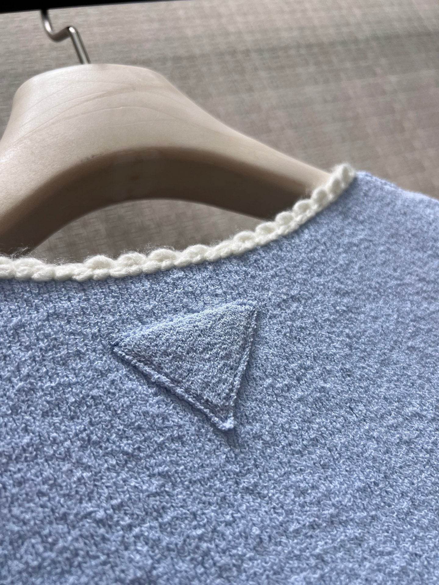 Prada 2026 Tank Top Blue Cotton 400577