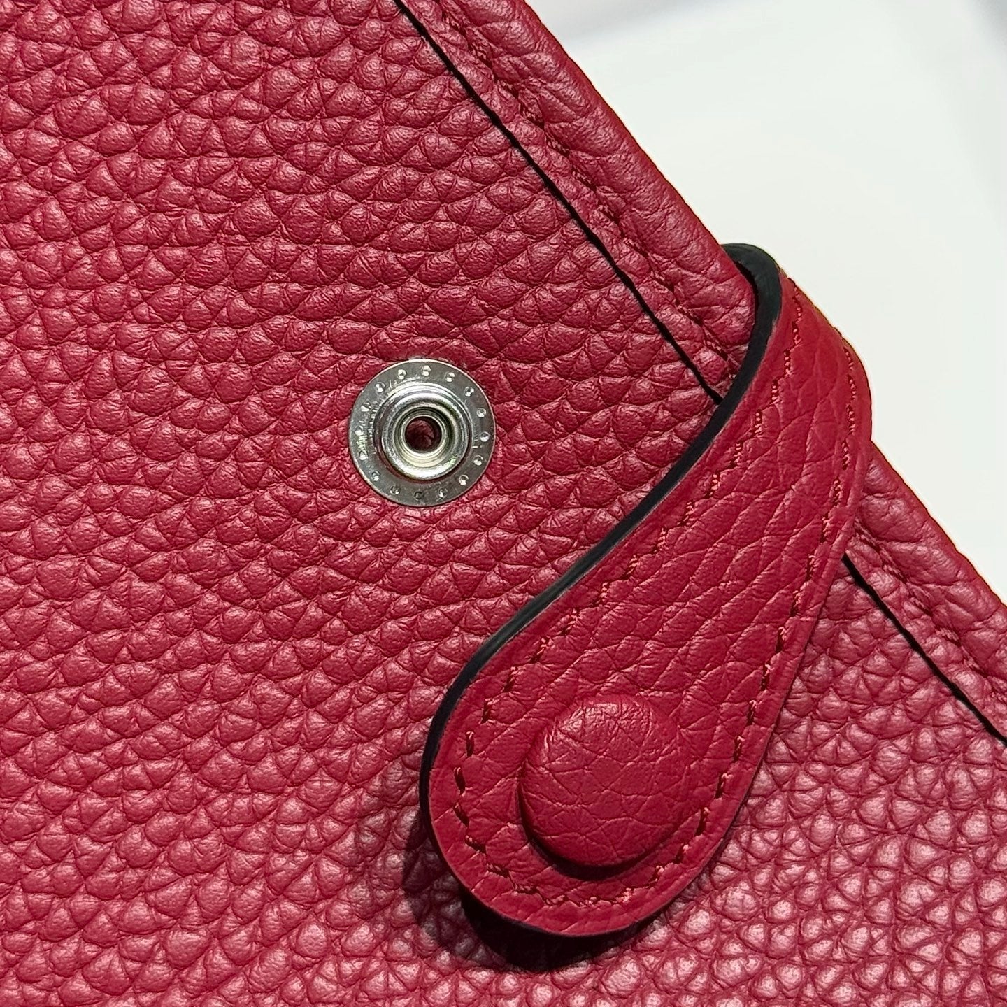 Hermes Evelyn 18 Bag Ruby Red Epsom Leather 255529