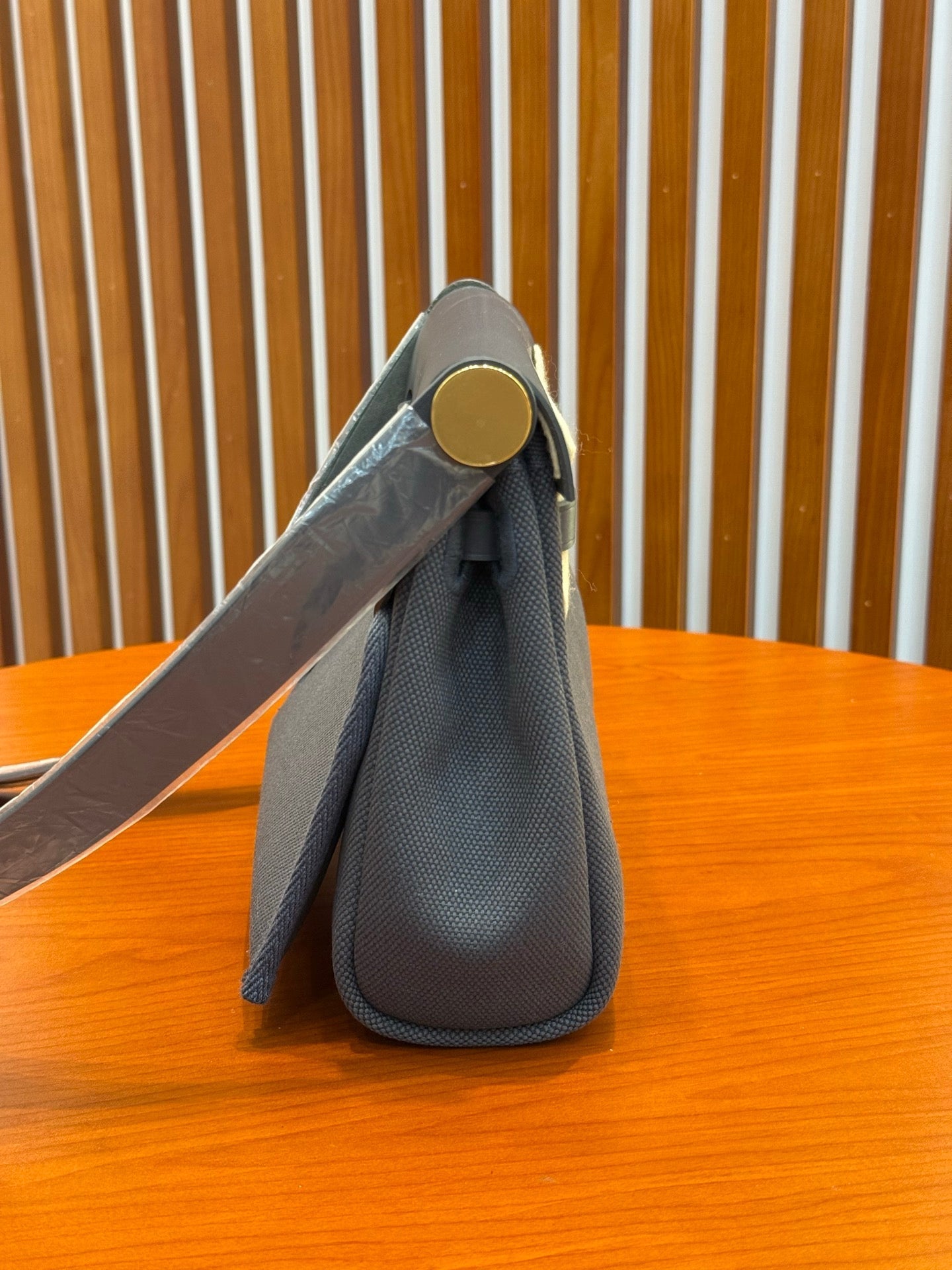 Hermes 2026 Herbag Zip 20cm Slate Grey Canvas Leather 284494