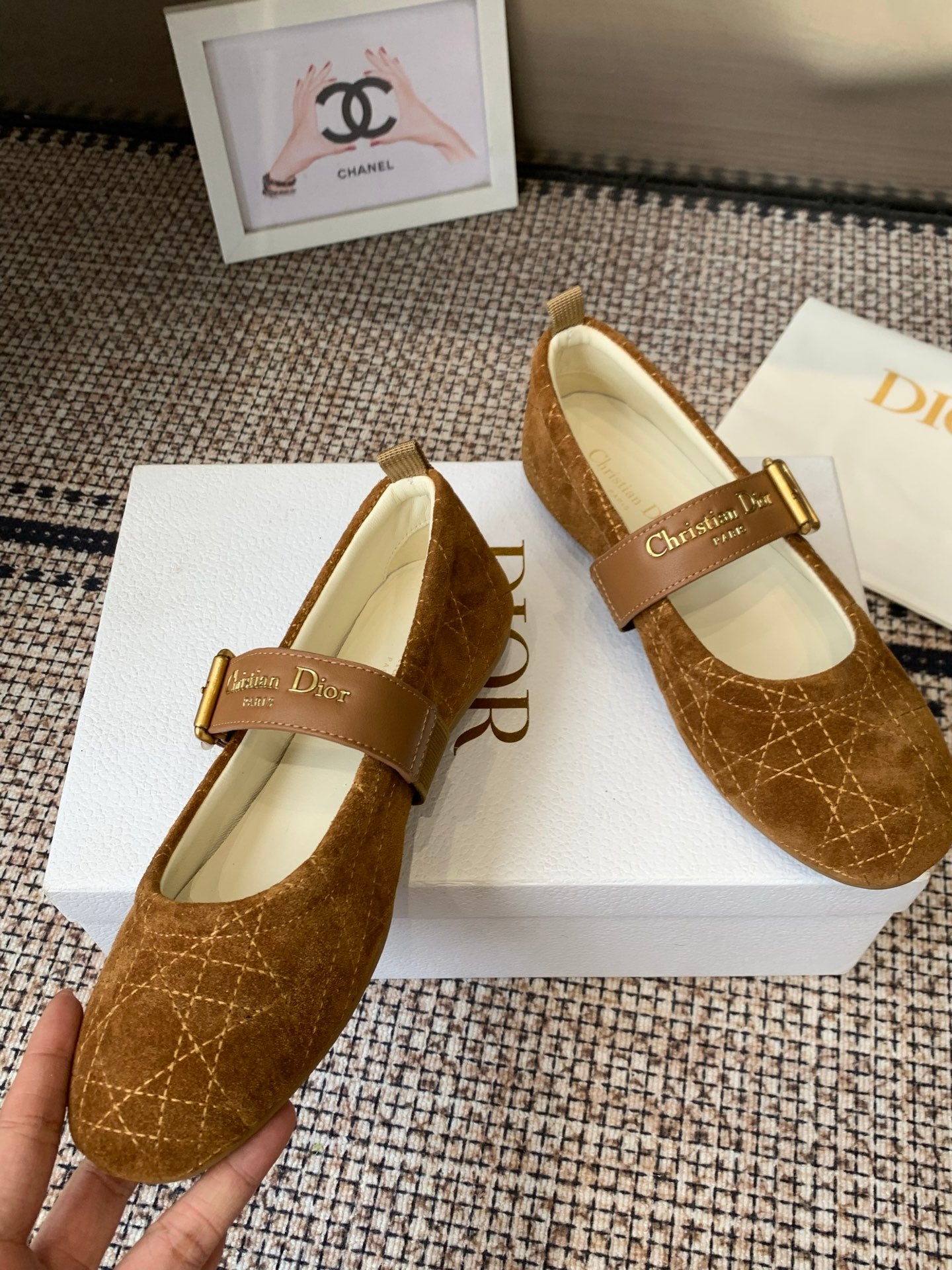 Dior 2026 Frost Ballet Flat Seude 224834