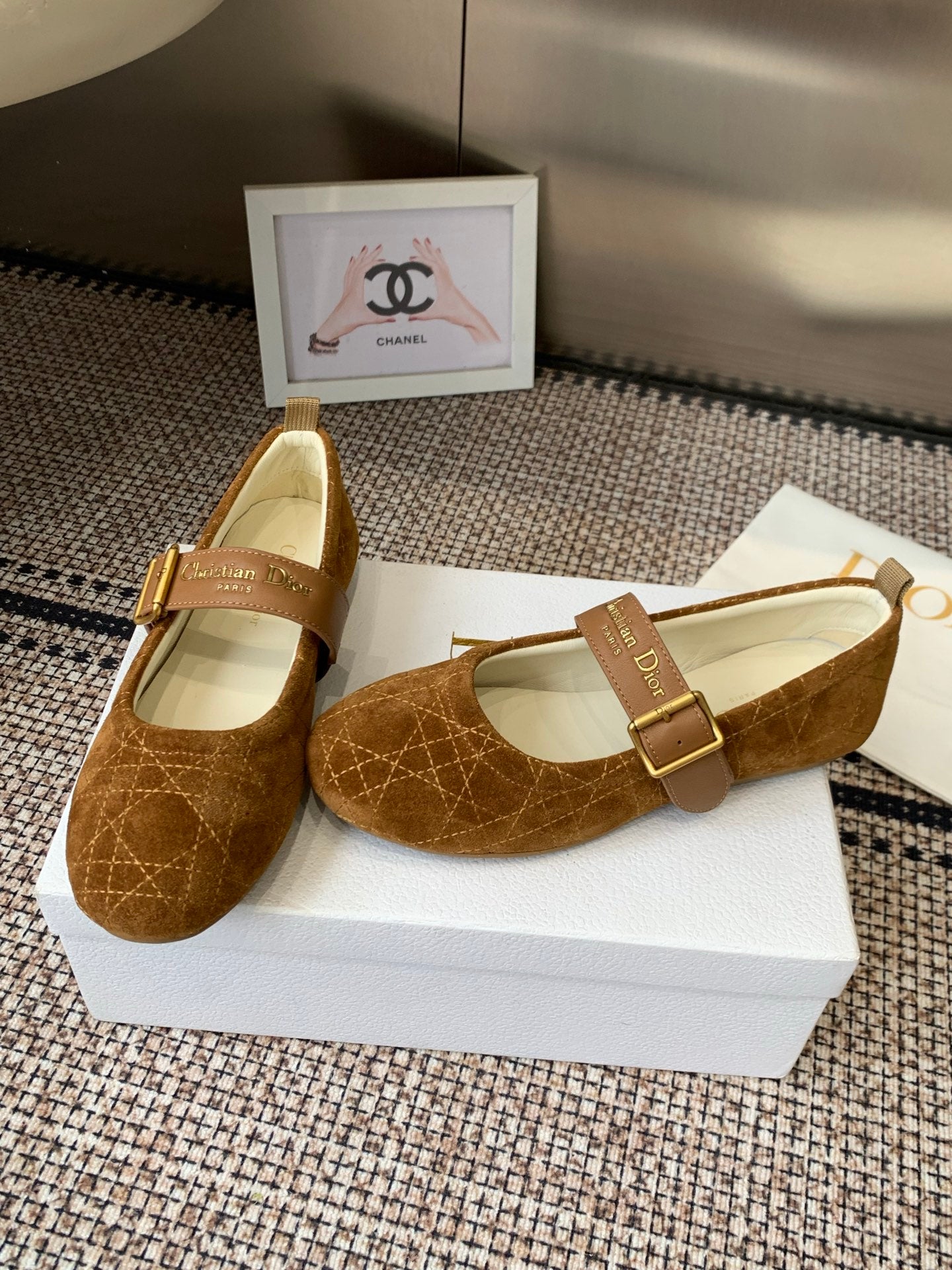 Dior 2026 Frost Ballet Flat Seude 224834