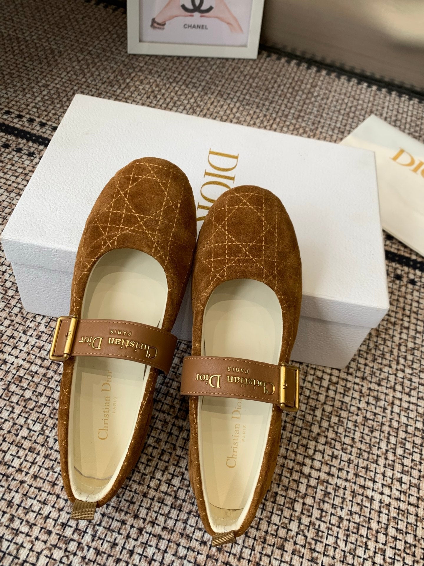 Dior 2026 Frost Ballet Flat Seude 224834