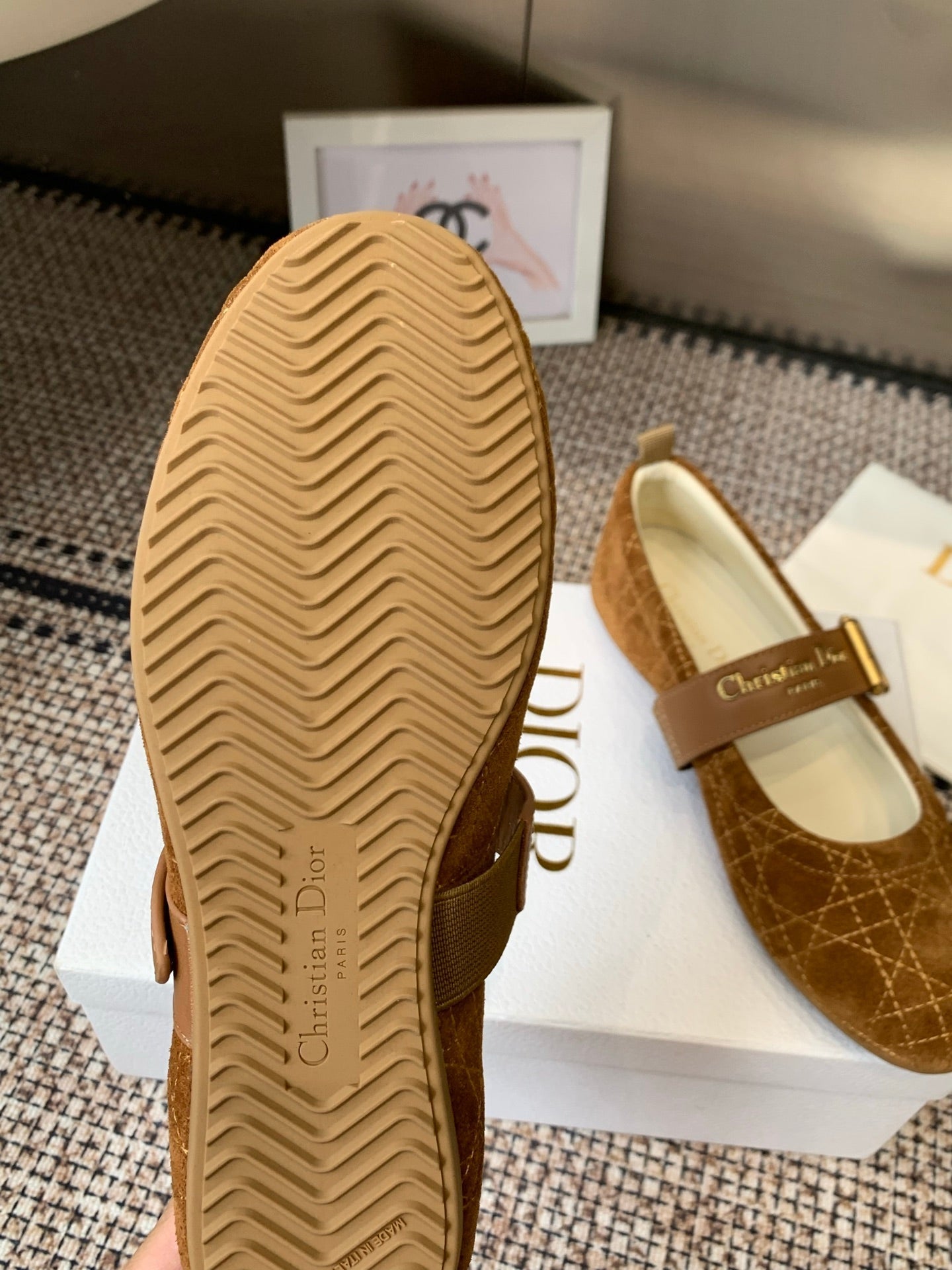 Dior 2026 Frost Ballet Flat Seude 224834