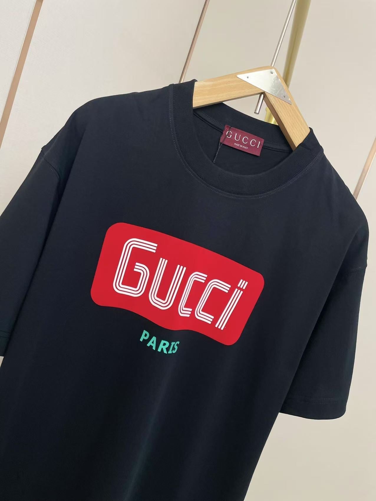 GC 2026 Men's 3D Letter T-Shirt Cotton Fabric 699240