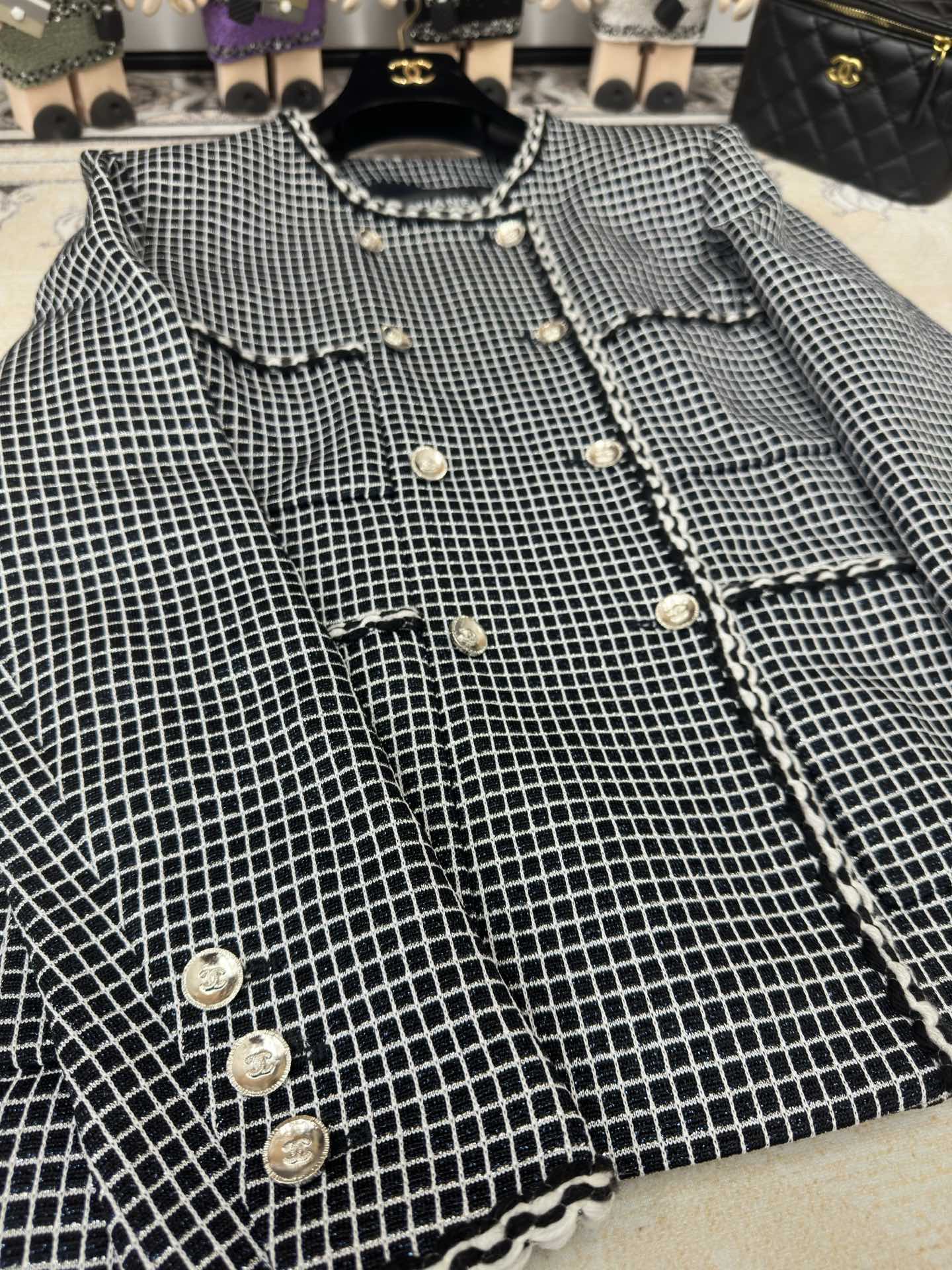 CC 25 Black Tweed Jacket Viscose Polyamide 251970