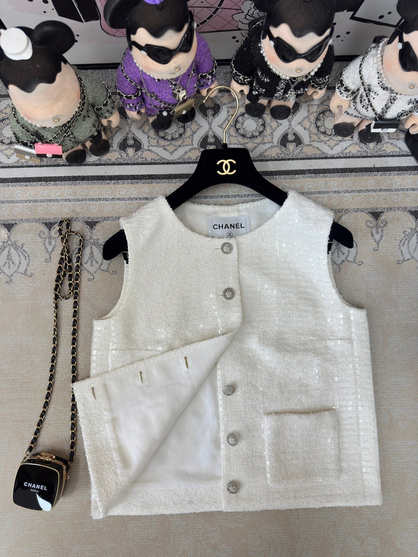 Chanel Princess Vest White Cotton 232717