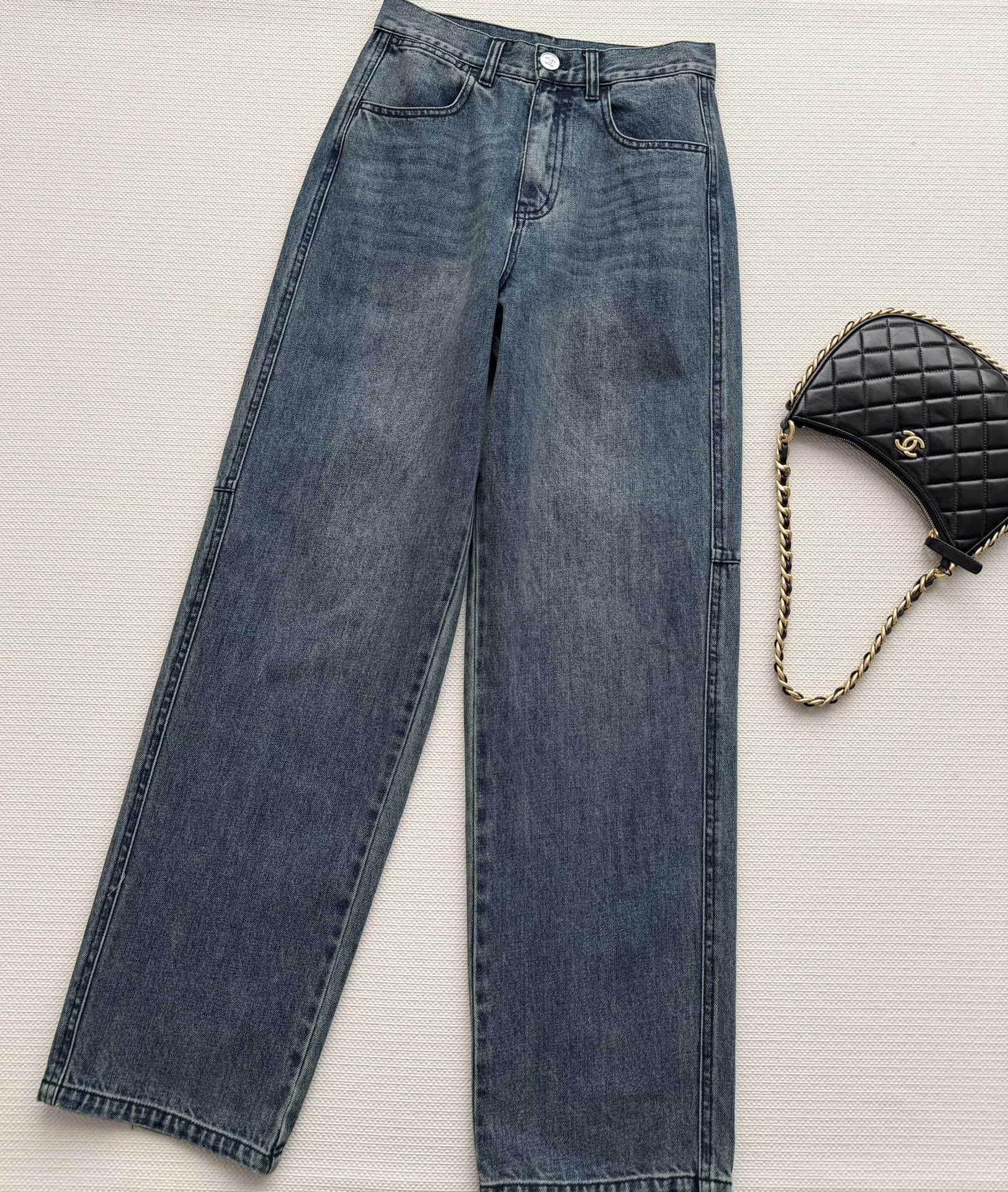 Chanel 2026 Denim Pant Blue Cotton 363711