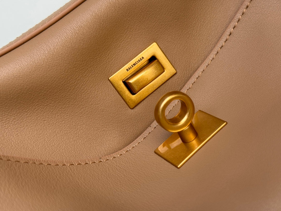 Balenciaga Large Bag 40 Rich Brown Calfskin Gold Hardware