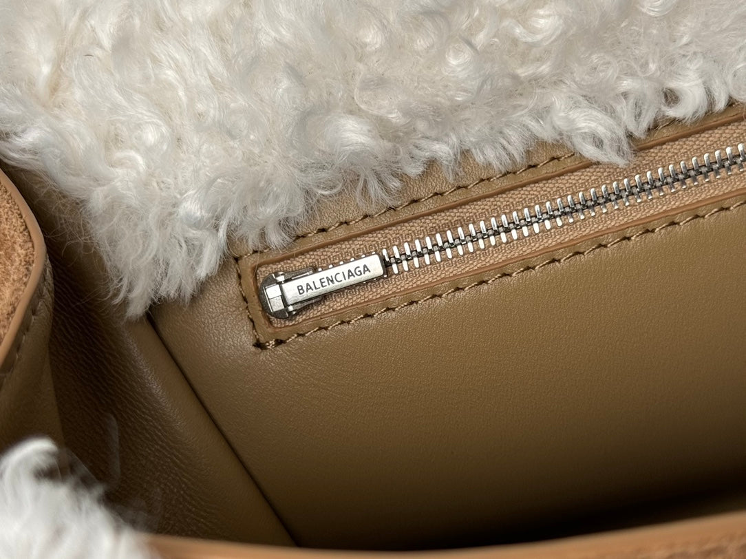 Balenciaga Small Rodeo Bag 29 Brown Suede Sliver Hardware