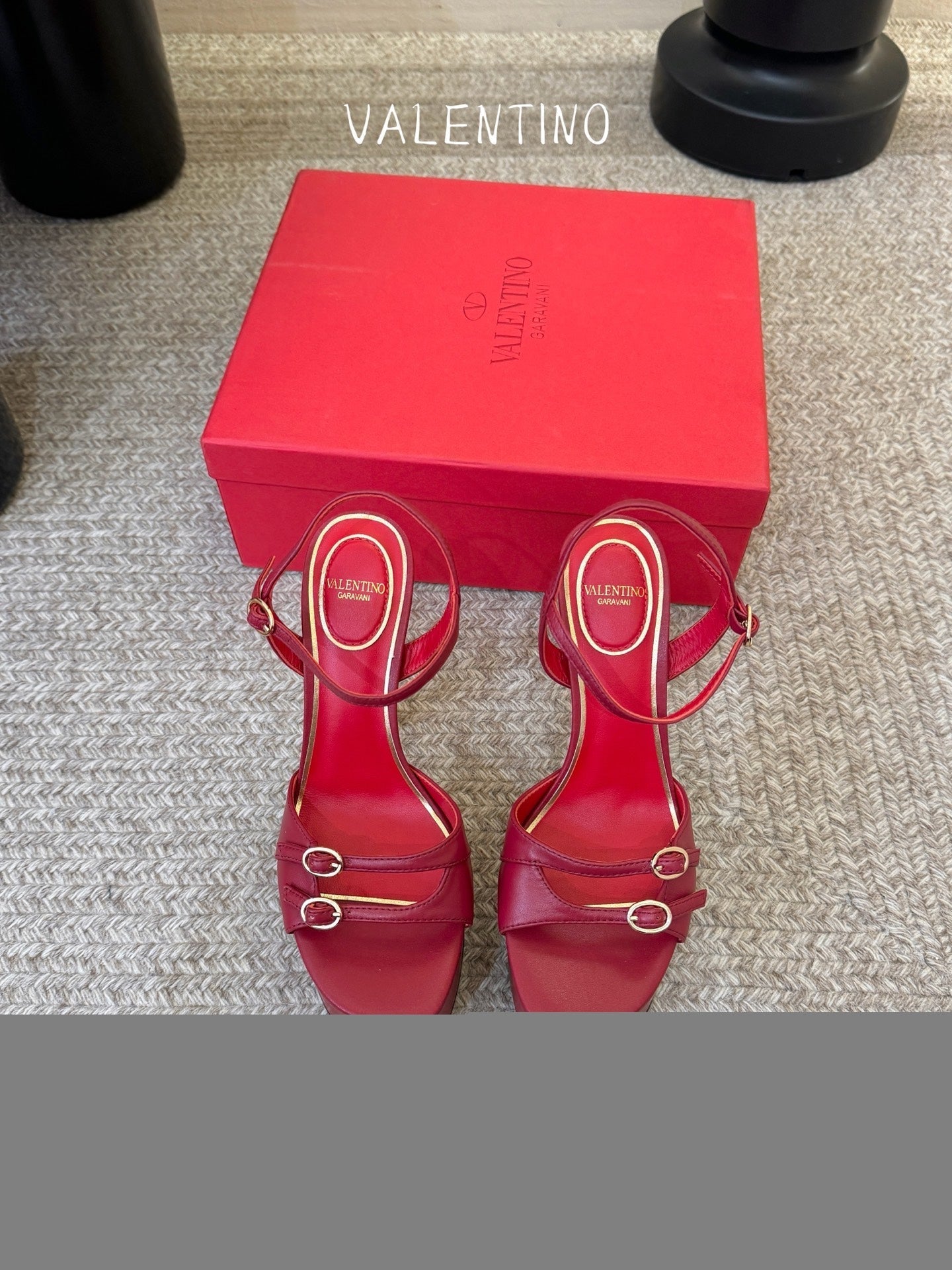 Valentino Garavani Crasher 145mm Leather Platform Sandal 835761