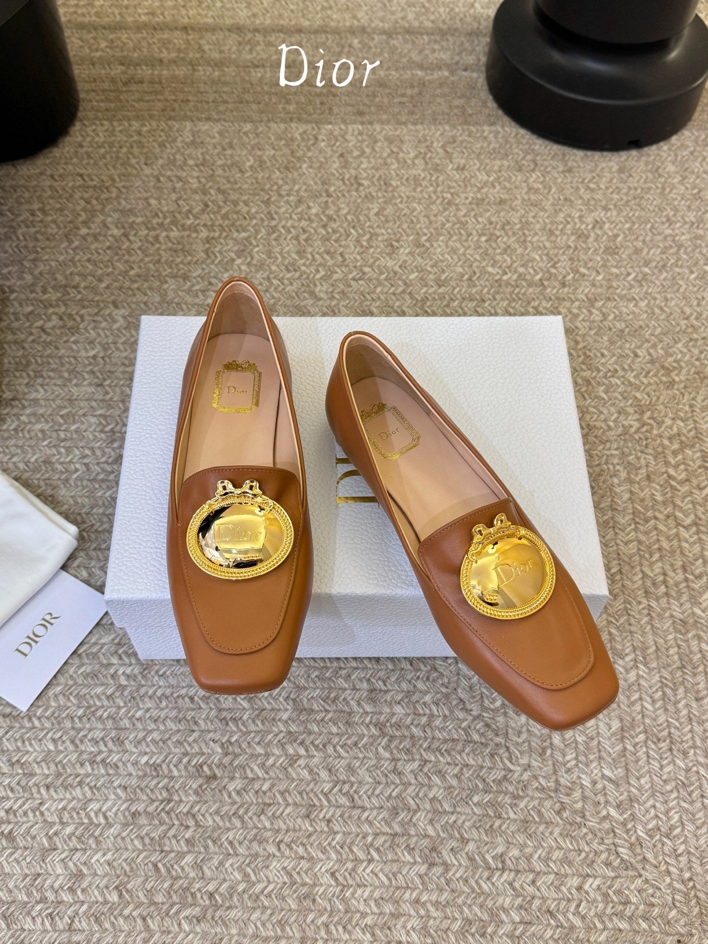 Dior 2026 Medaillon Logo Loafer Cowhide 884816