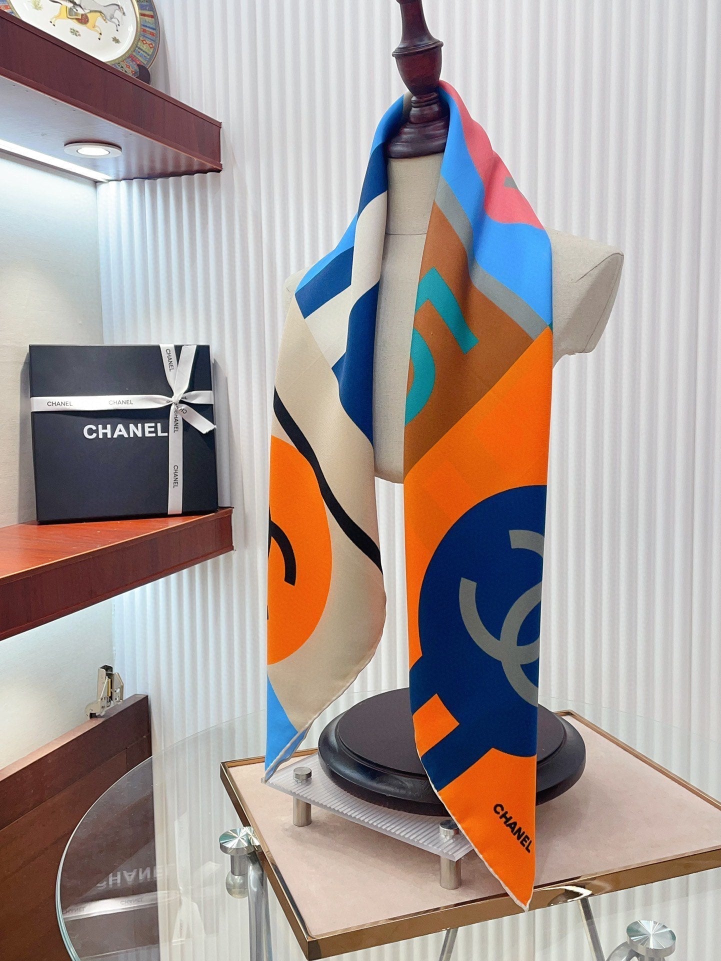 CC Square Scarf 90 CM In Colorful Silk Twill 177653