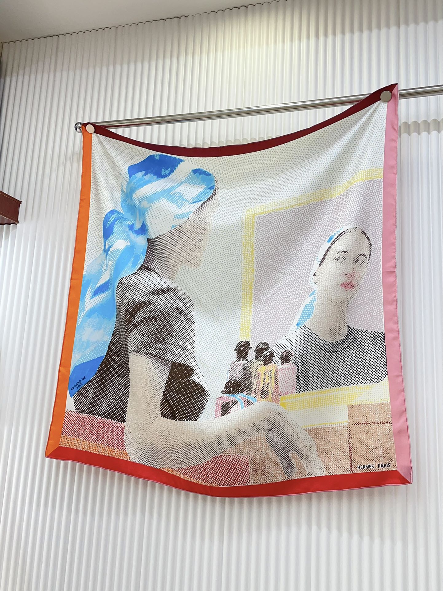 Regard De Soie Scarf 90 CM In Colorful Silk Twill  213692