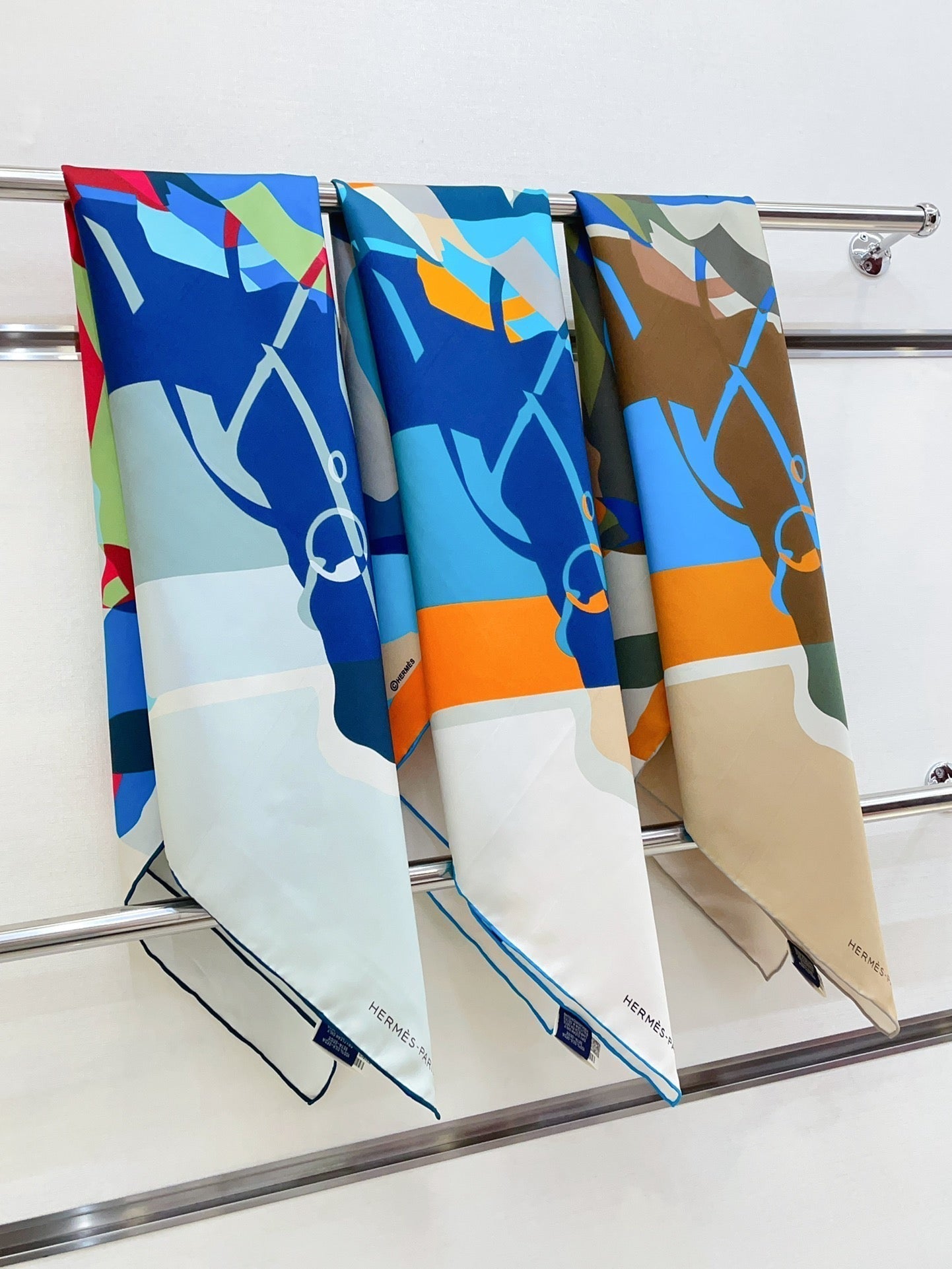 Scarf 90 CM In Colorful Silk Twill 233121