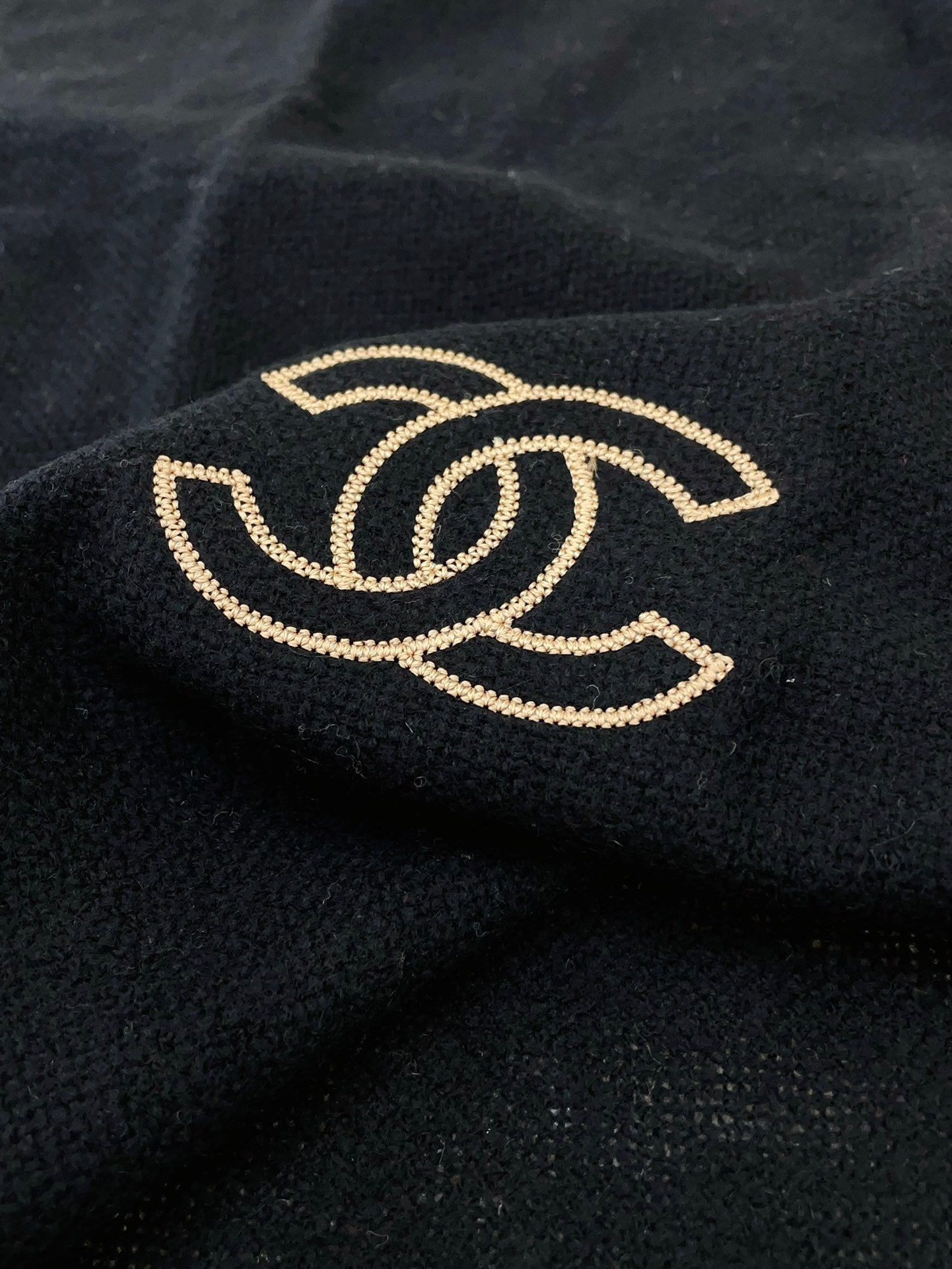 CC Scarf 200 CM In Black Cashmere 296704