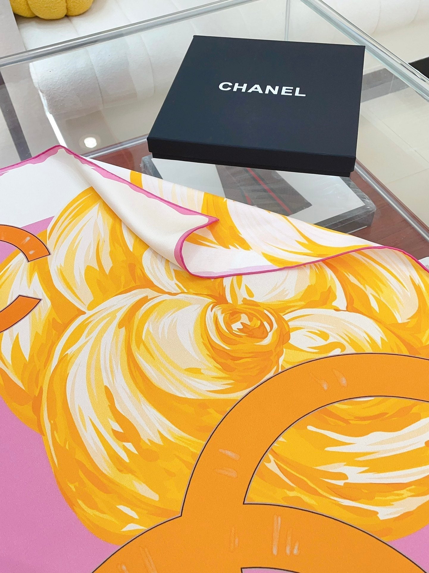 CC Square Scarf 90 CM In Colorful Silk Twill 327464