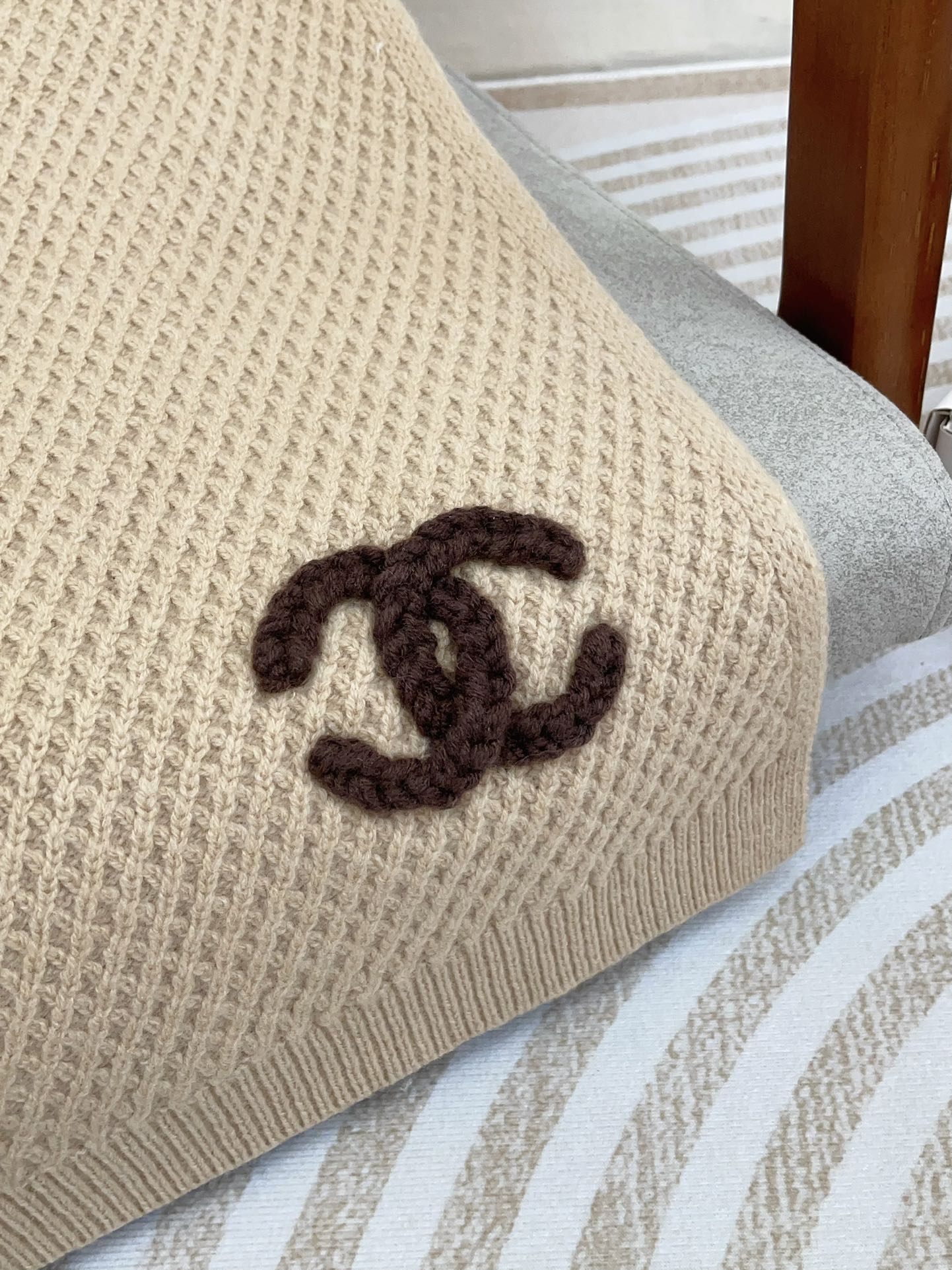 CC Scarf 190 CM In Beige Cashmere 393185
