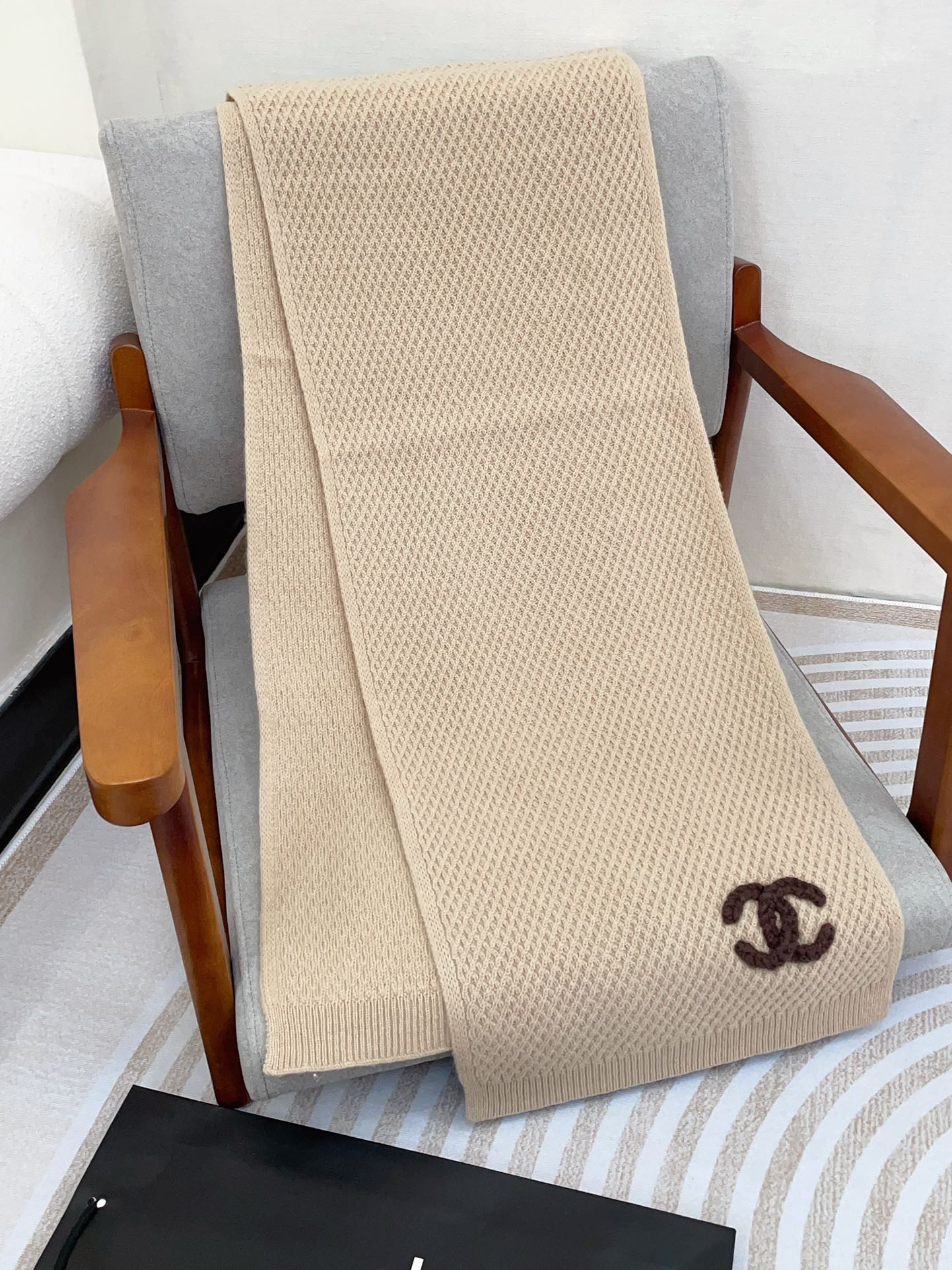 CC Scarf 190 CM In Beige Cashmere 393185