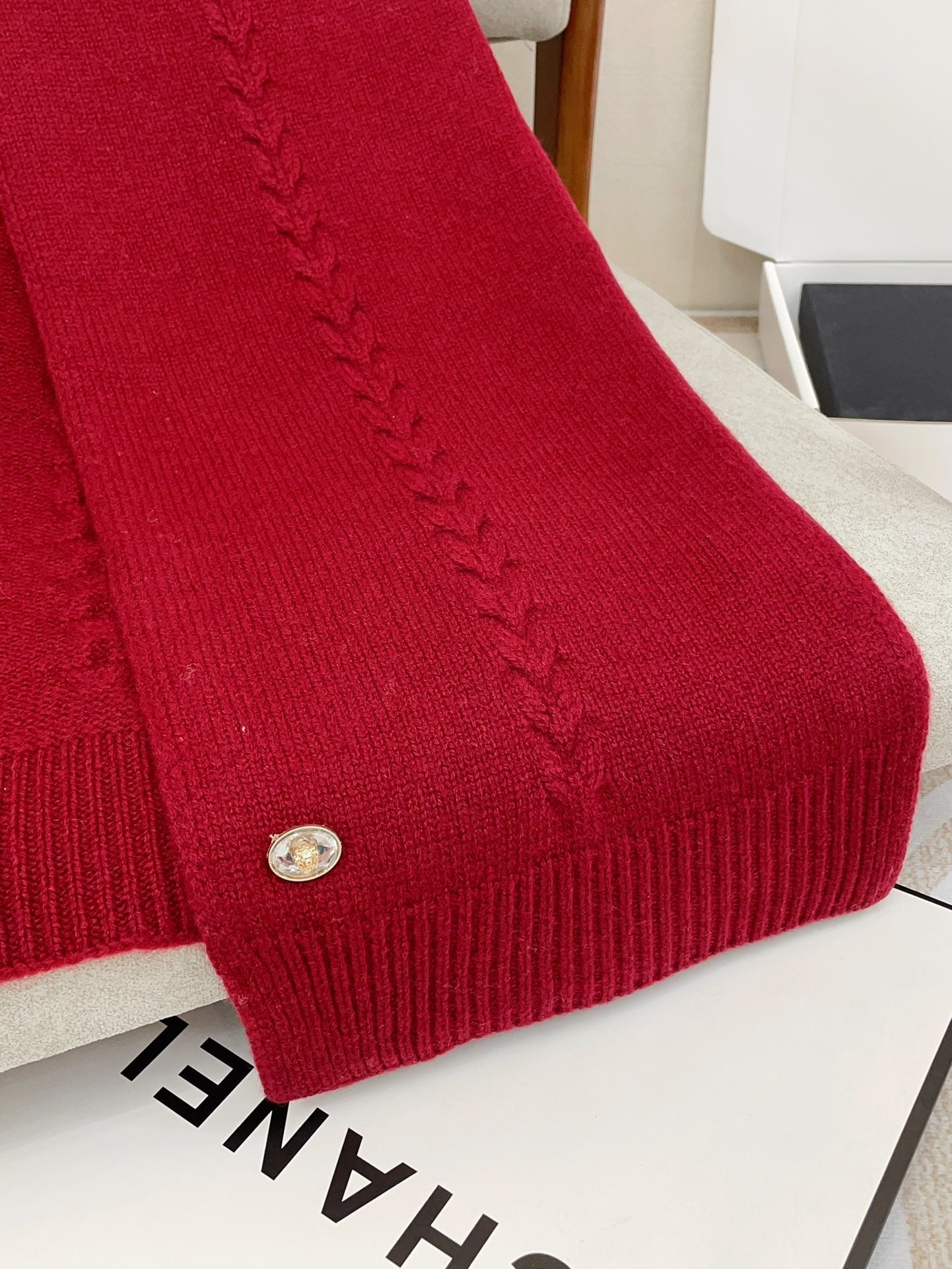 CC Scarf 180 CM In Red Wool 398266