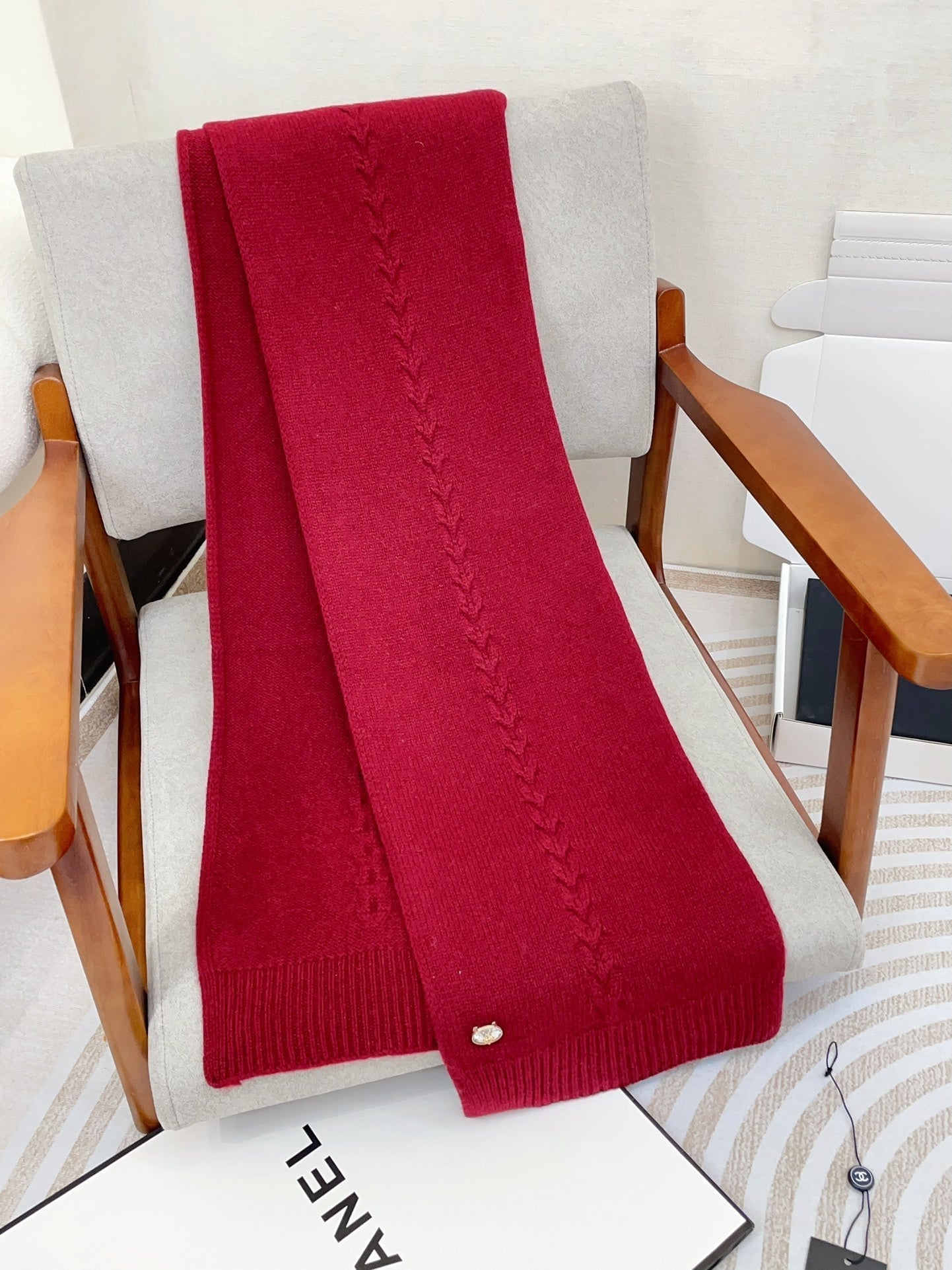 CC Scarf 180 CM In Red Wool 398266