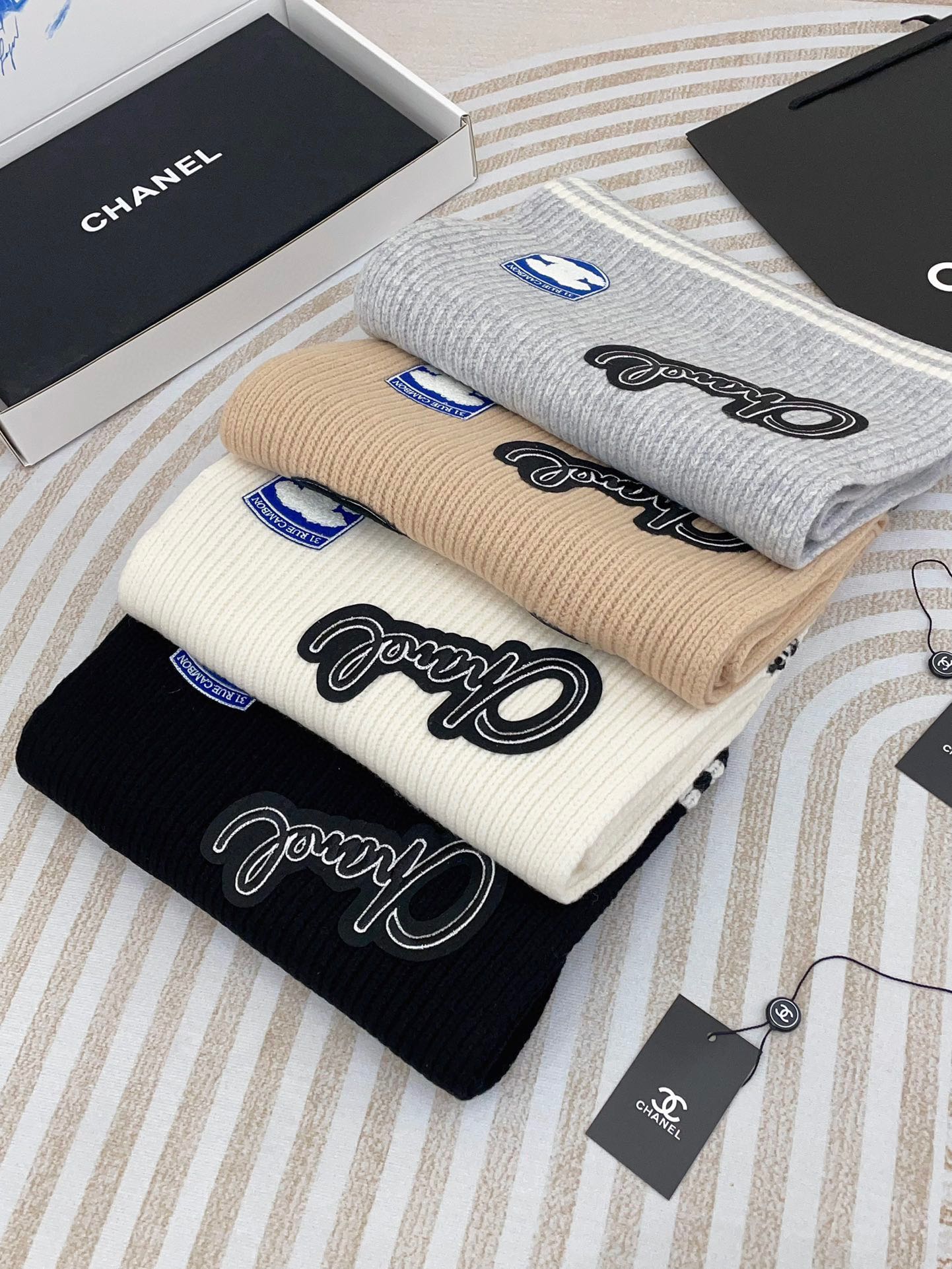 CC Scarf 180 CM In Grey Cashmere 405082