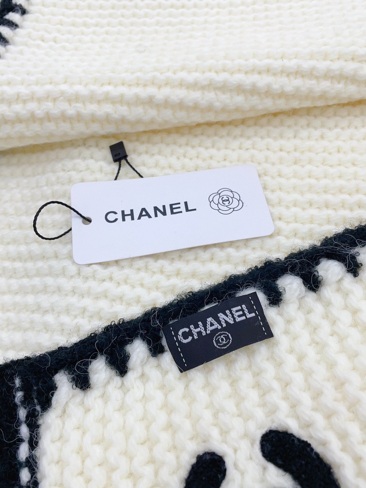 CC Scarf 200 CM In White Cashmere 410212