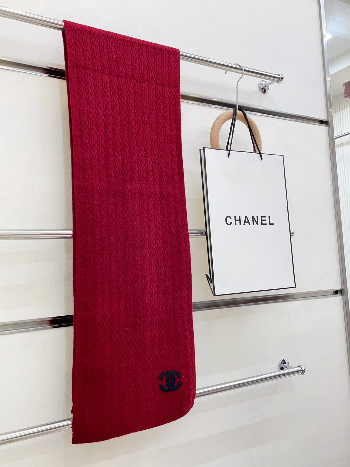 CC Scarf 180 CM In Red Wool 413762