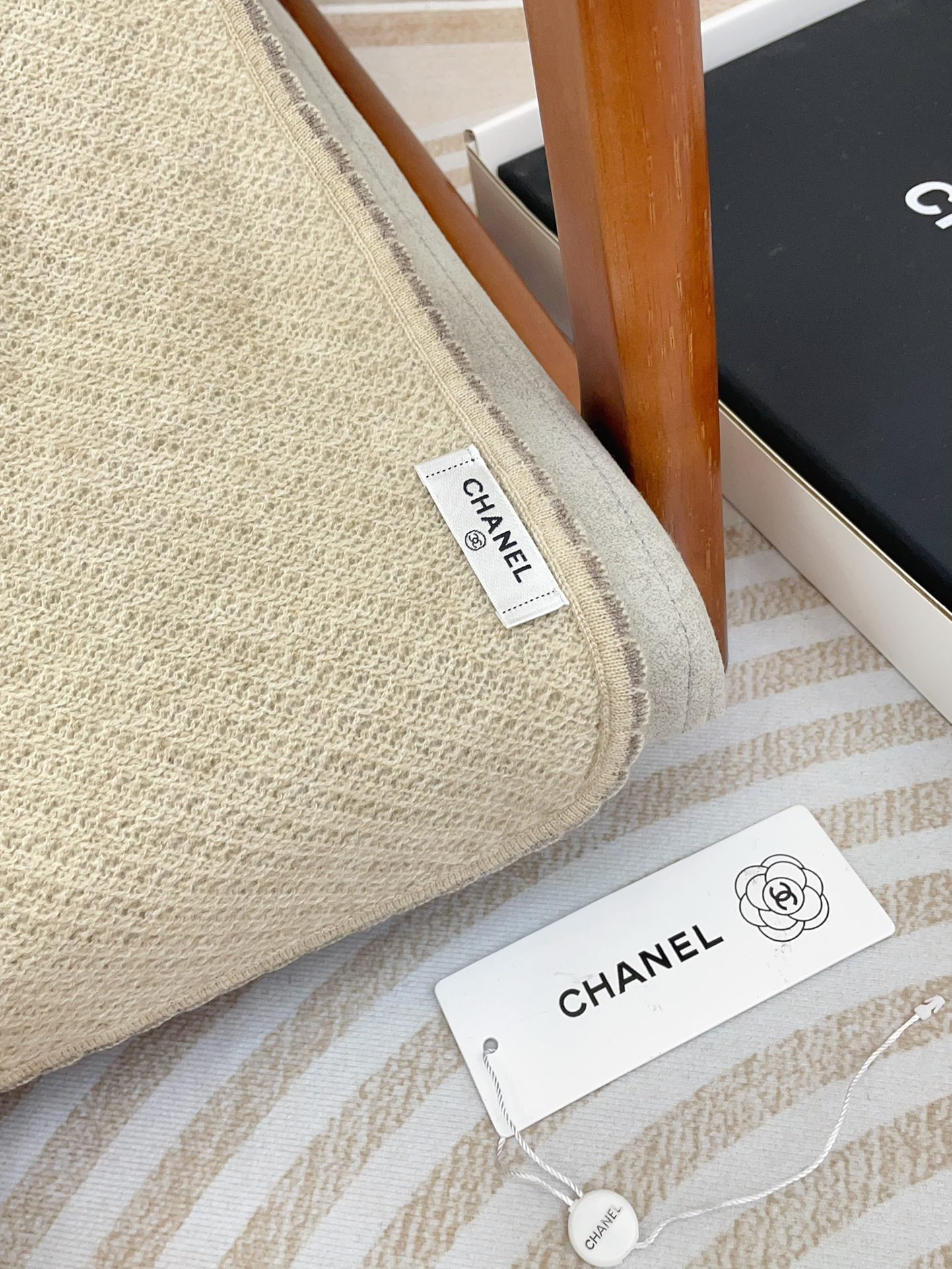 CC Scarf 190 CM In Beige Cashmere 419818