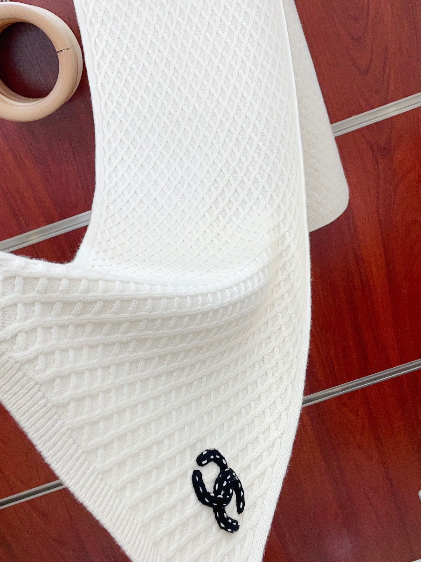 CC Scarf 170 CM In White Cashmere 421409