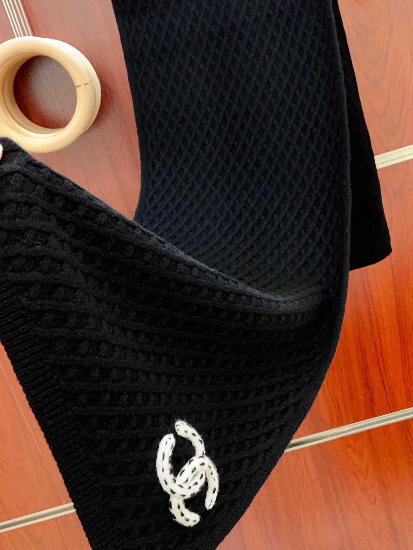 CC Scarf 170 CM In Black Cashmere 421410