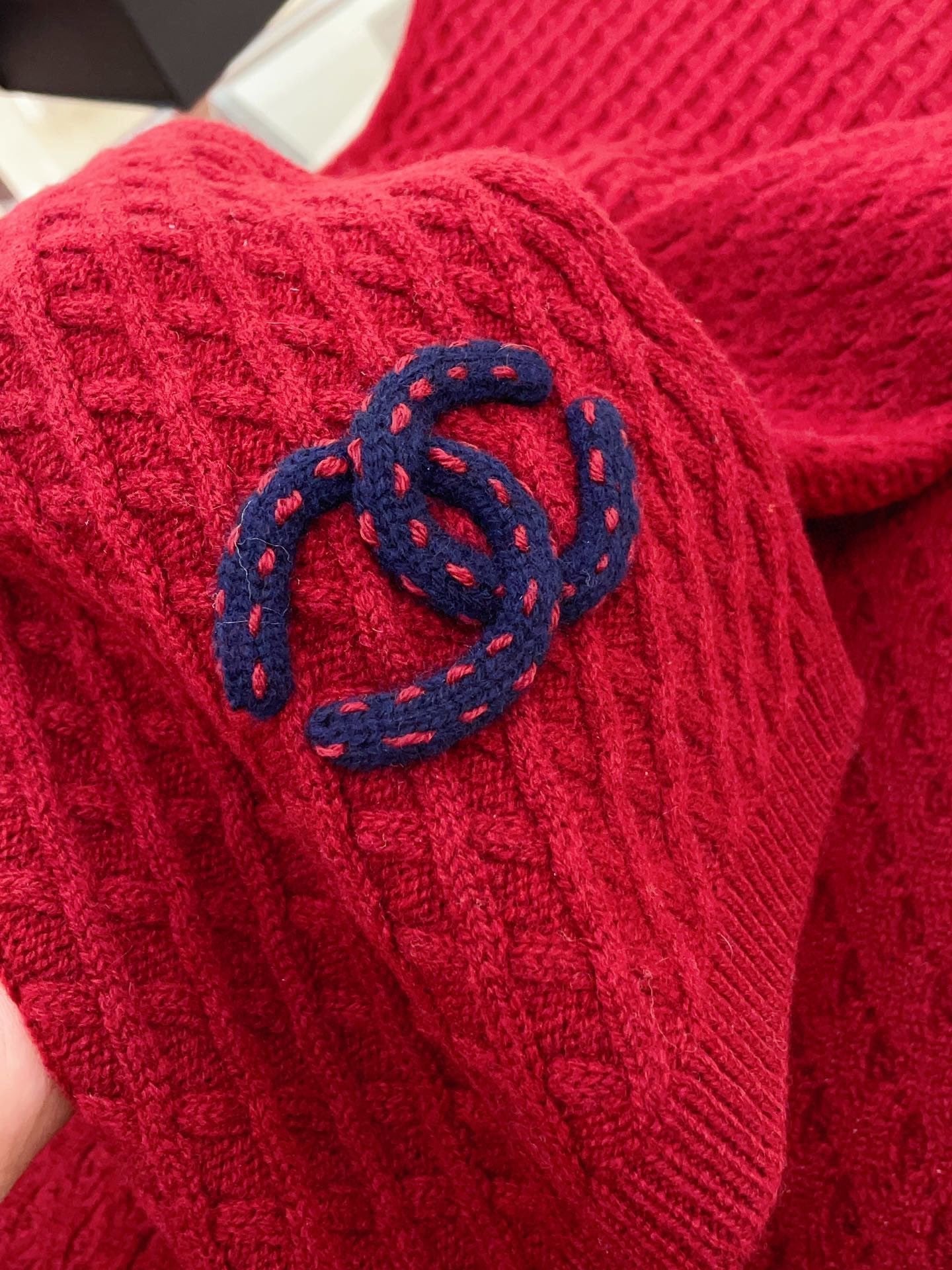 CC Scarf 170 CM In Red Cashmere 421411