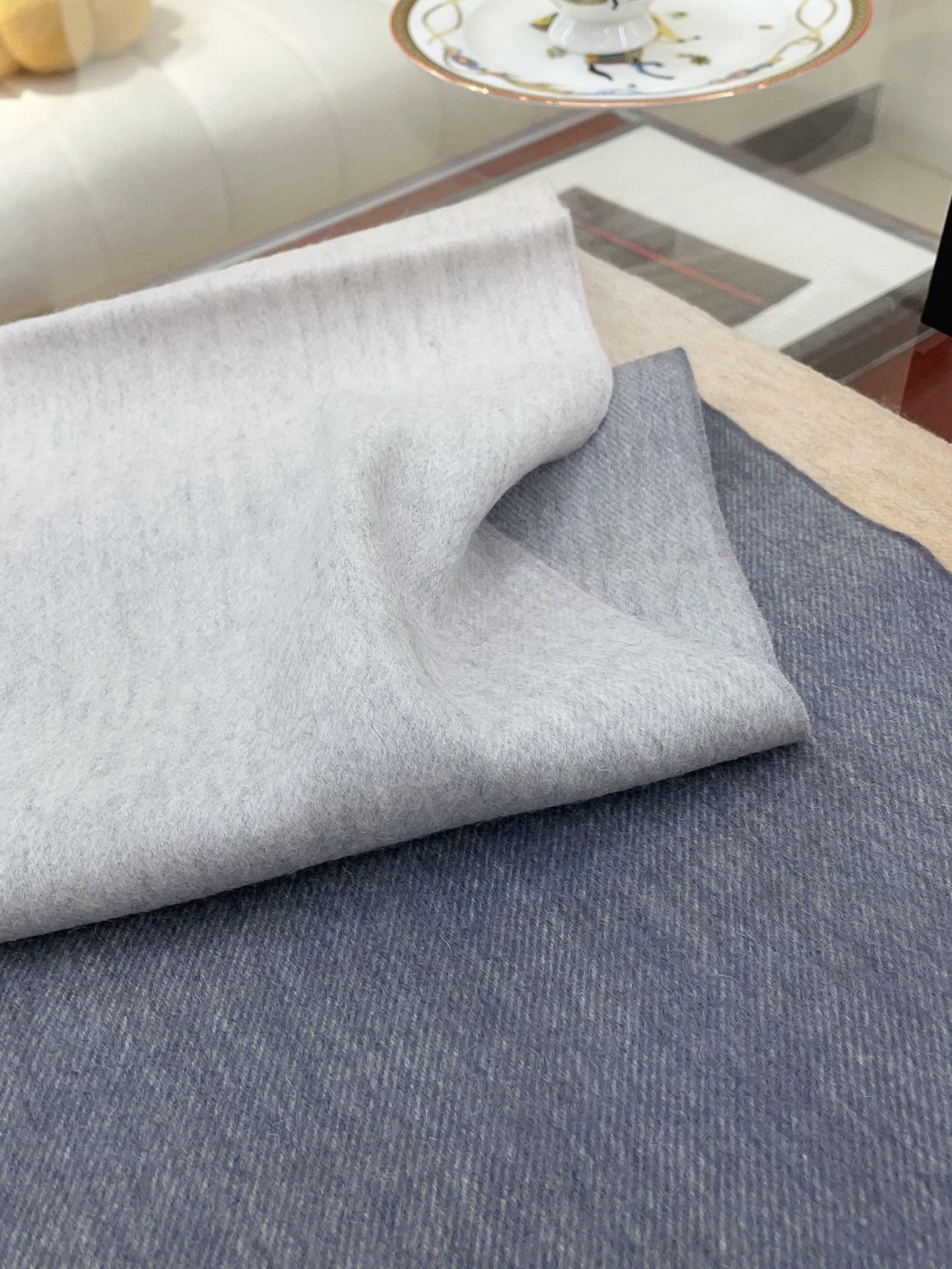 CC Scarf 180 CM In Grey Mix Brown Yellow Cashmere 422762