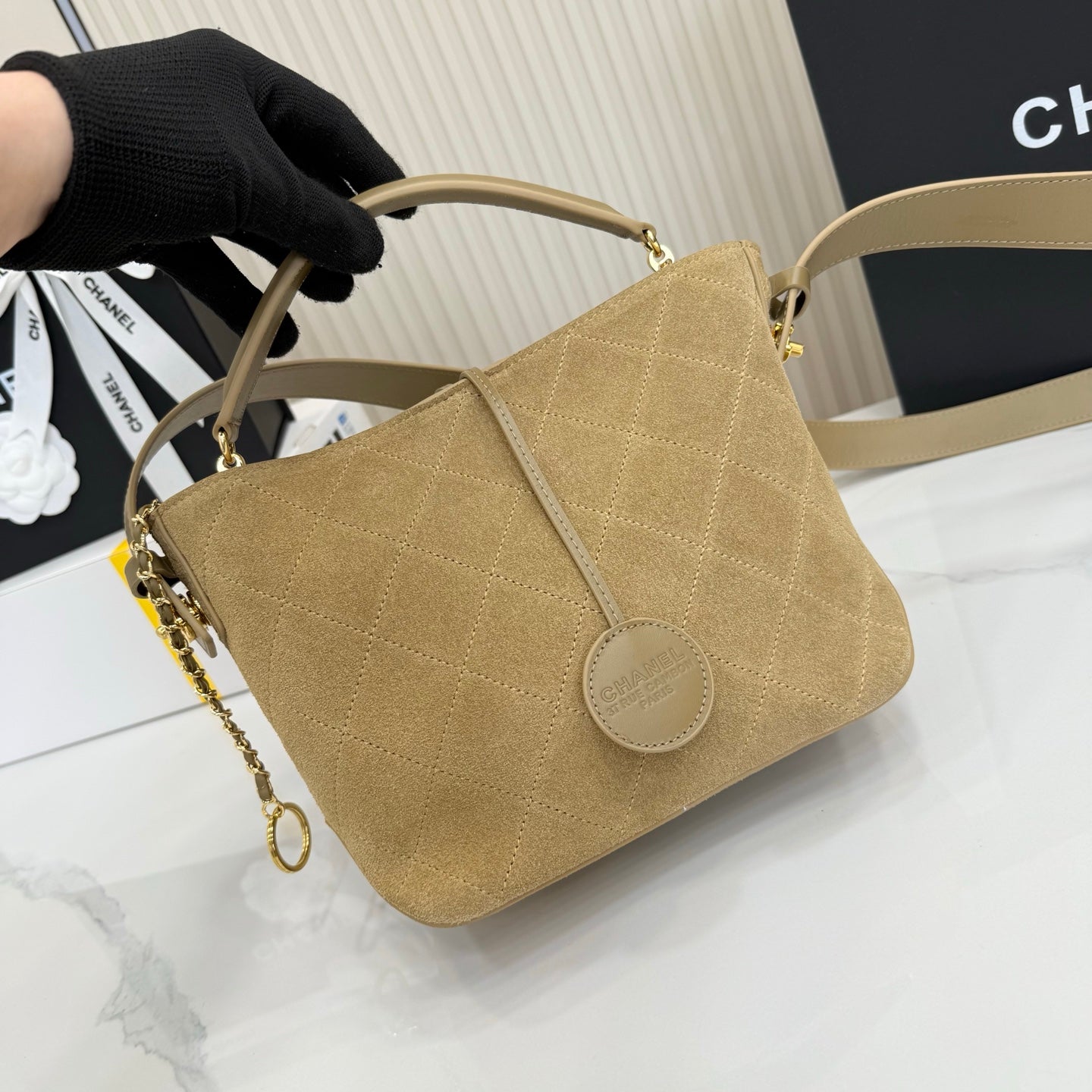 Chanel 2026 Bag 26cm Suede Leather 156914