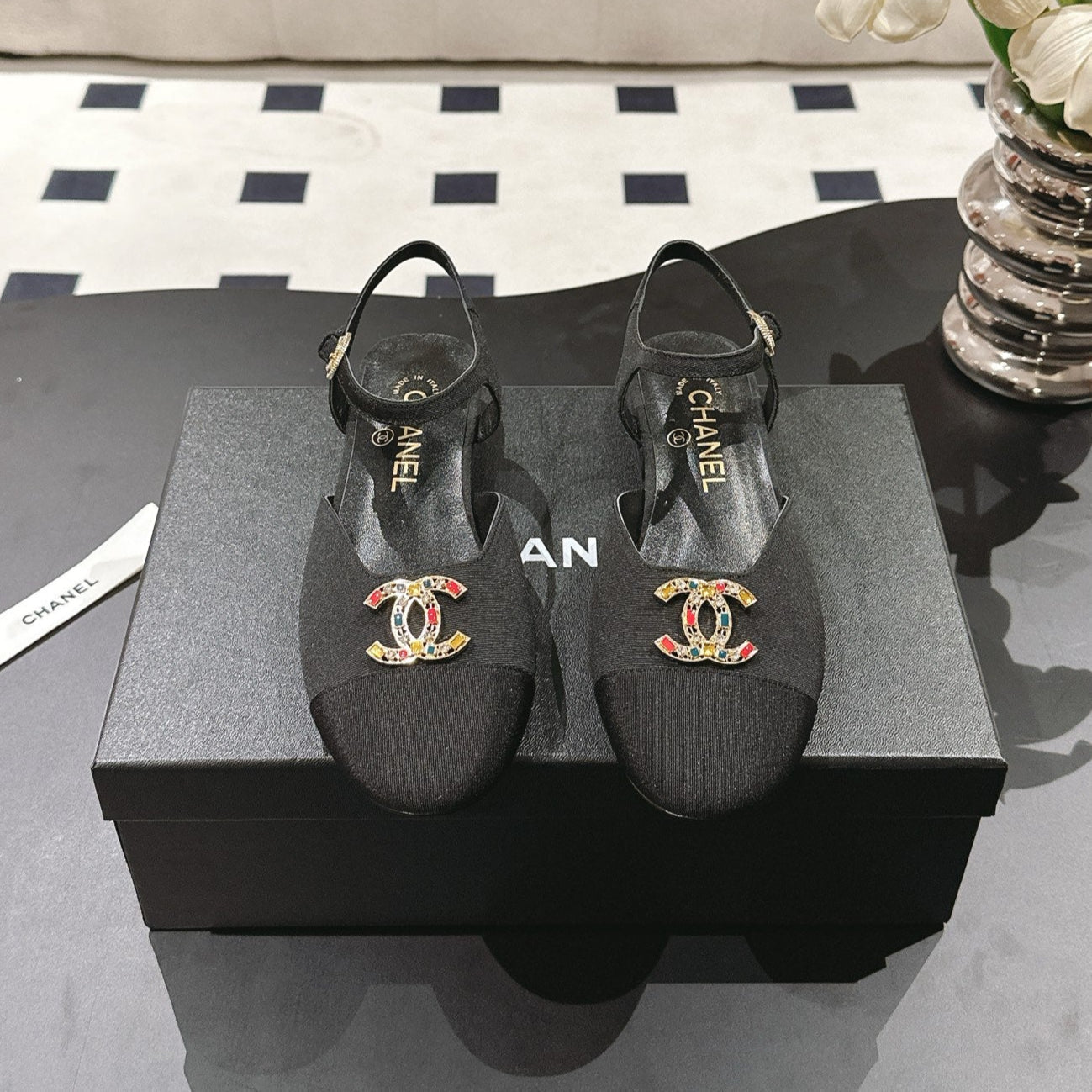 CC Slingback Black Fabric 237513