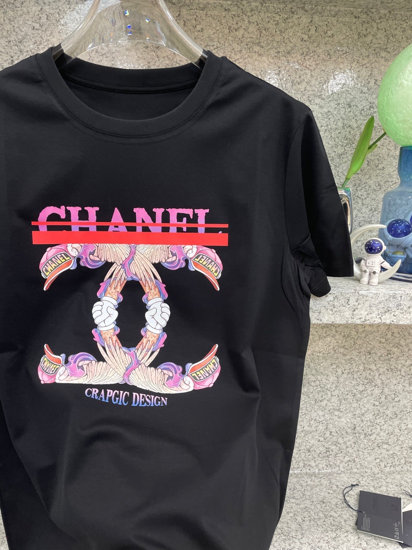 CC 2026 Short-Sleeve T-Shirt Pink Beige Cotton 472260