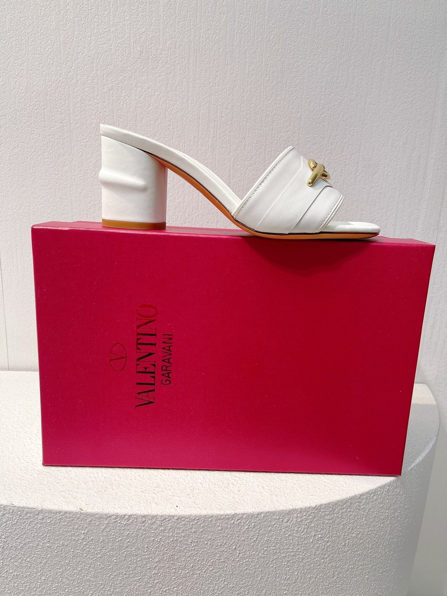 VT Leather Mules White Cowhide 292868