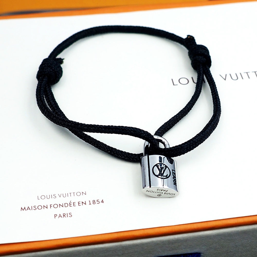 Silver Lockit Bracelet Dark Green