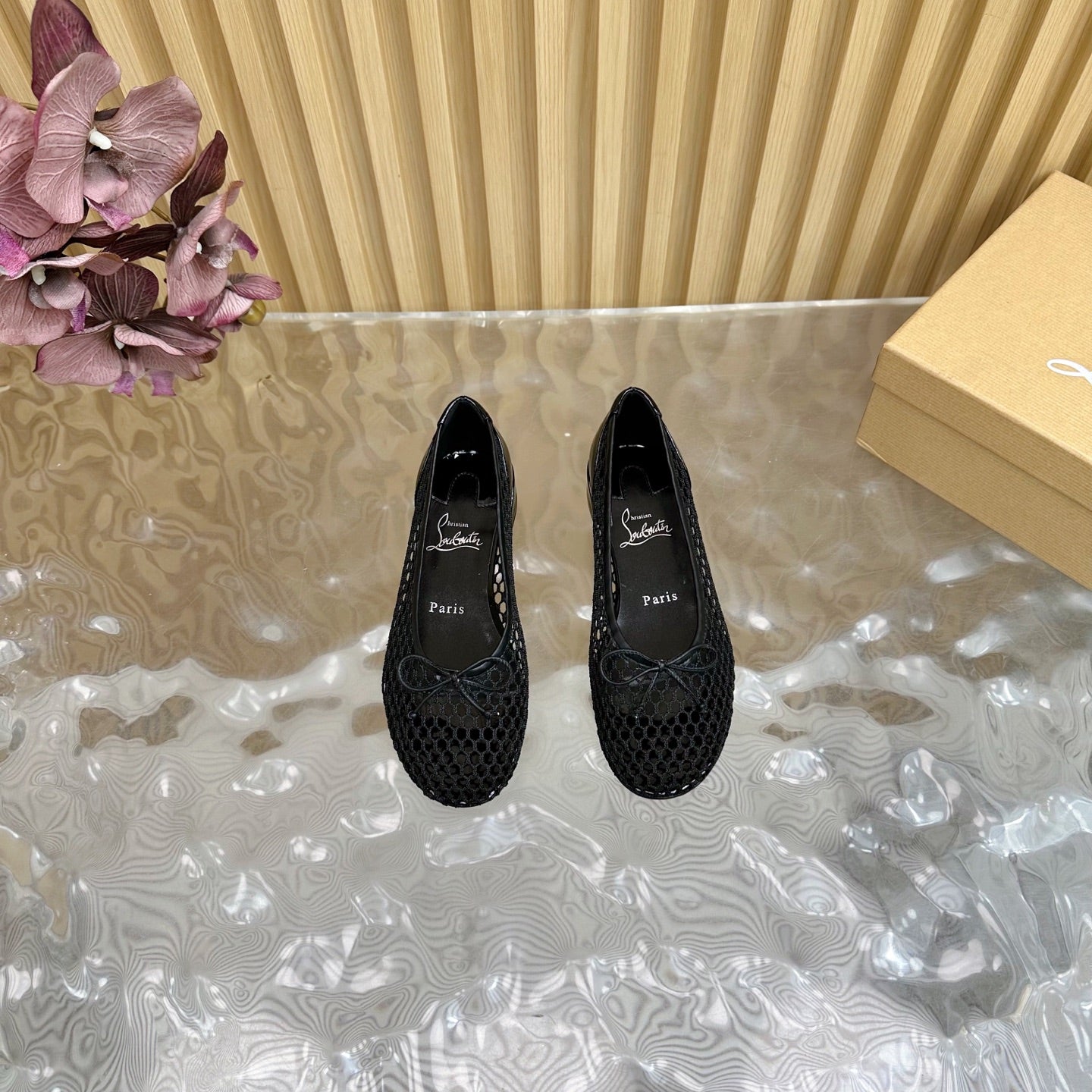 CL 25 Mary Jane Pumps Black Mesh 317852