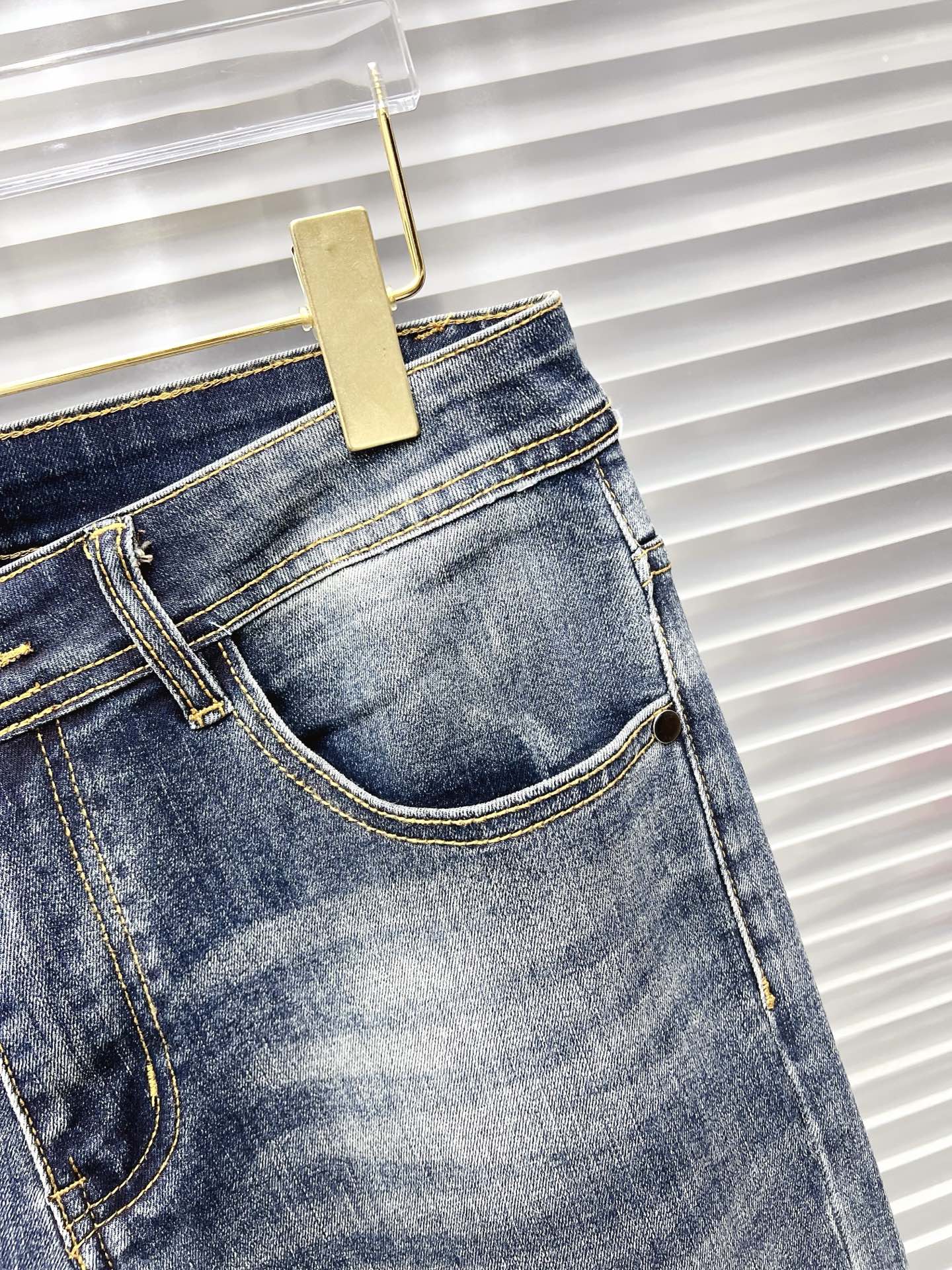 Fendi 2026 Men's Jeans Blue Denim 739874