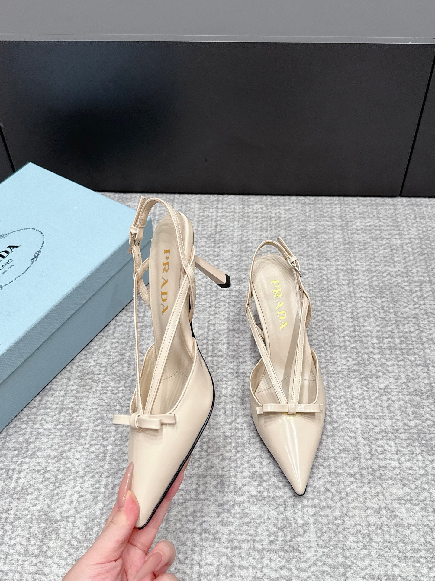 Prada 2026 Slingback 75mm Leather 855695