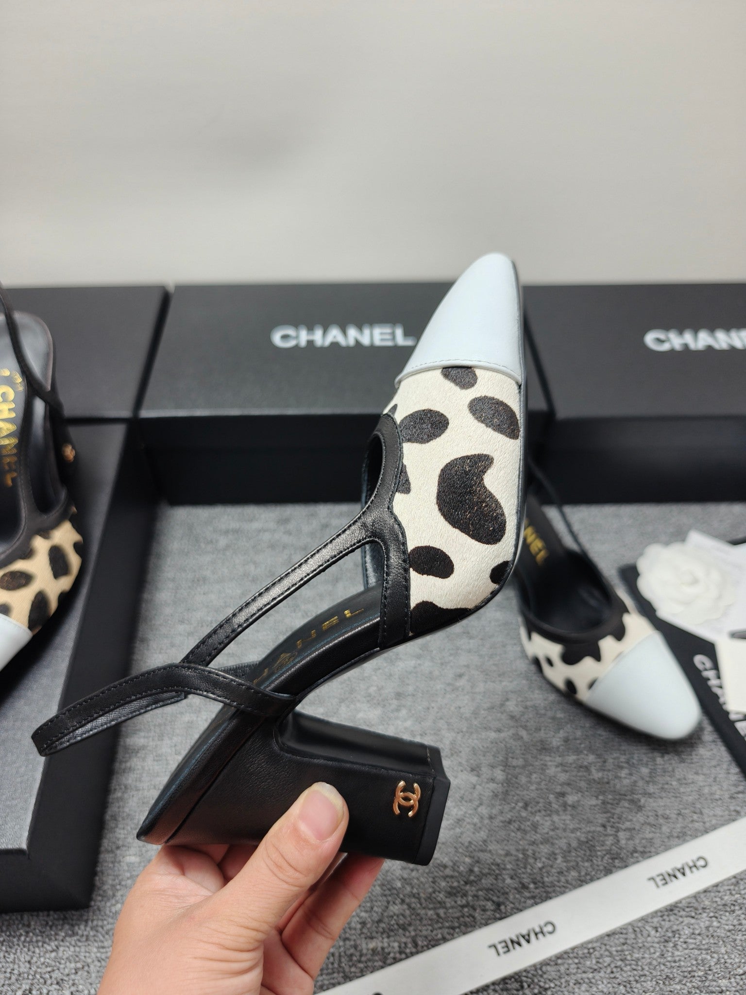 Chanel 2026 Slingback Horsehair Sheepskin 856006